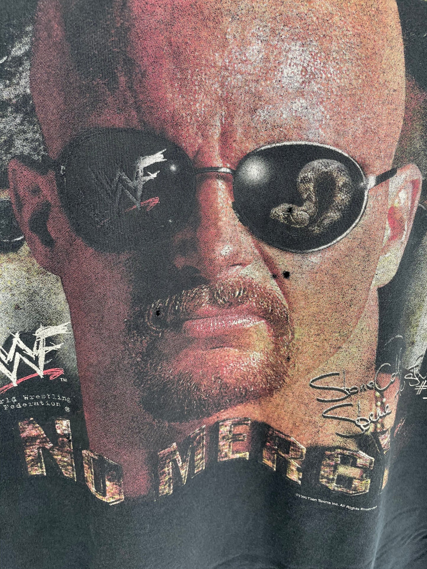 1999 STONE COLD Size Approx.L Vintage WWF Long sleeve T-shirt / A1457