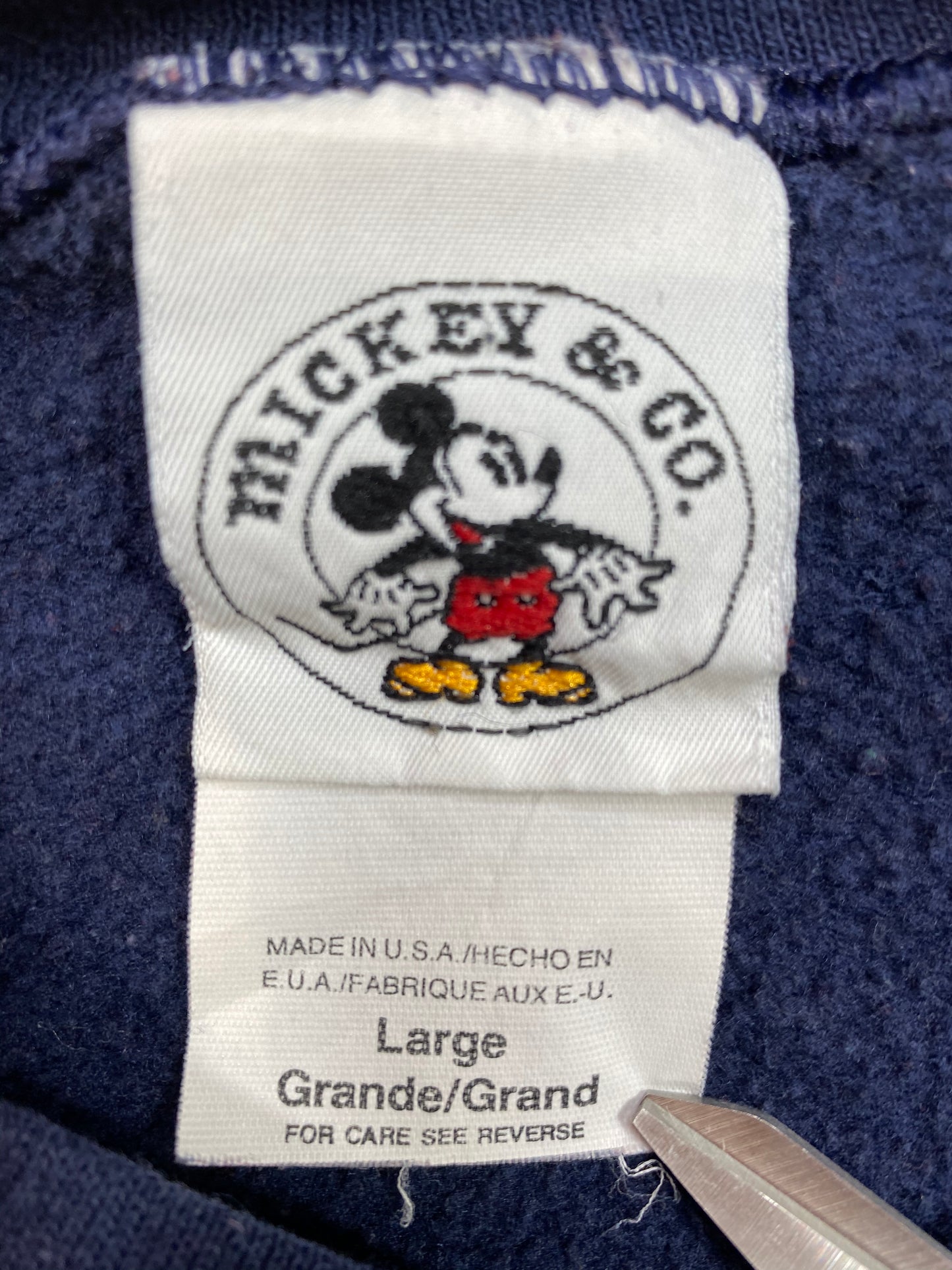 90’s Disney Mickey Vintage Made in USA Sweat-Shirt / 4863