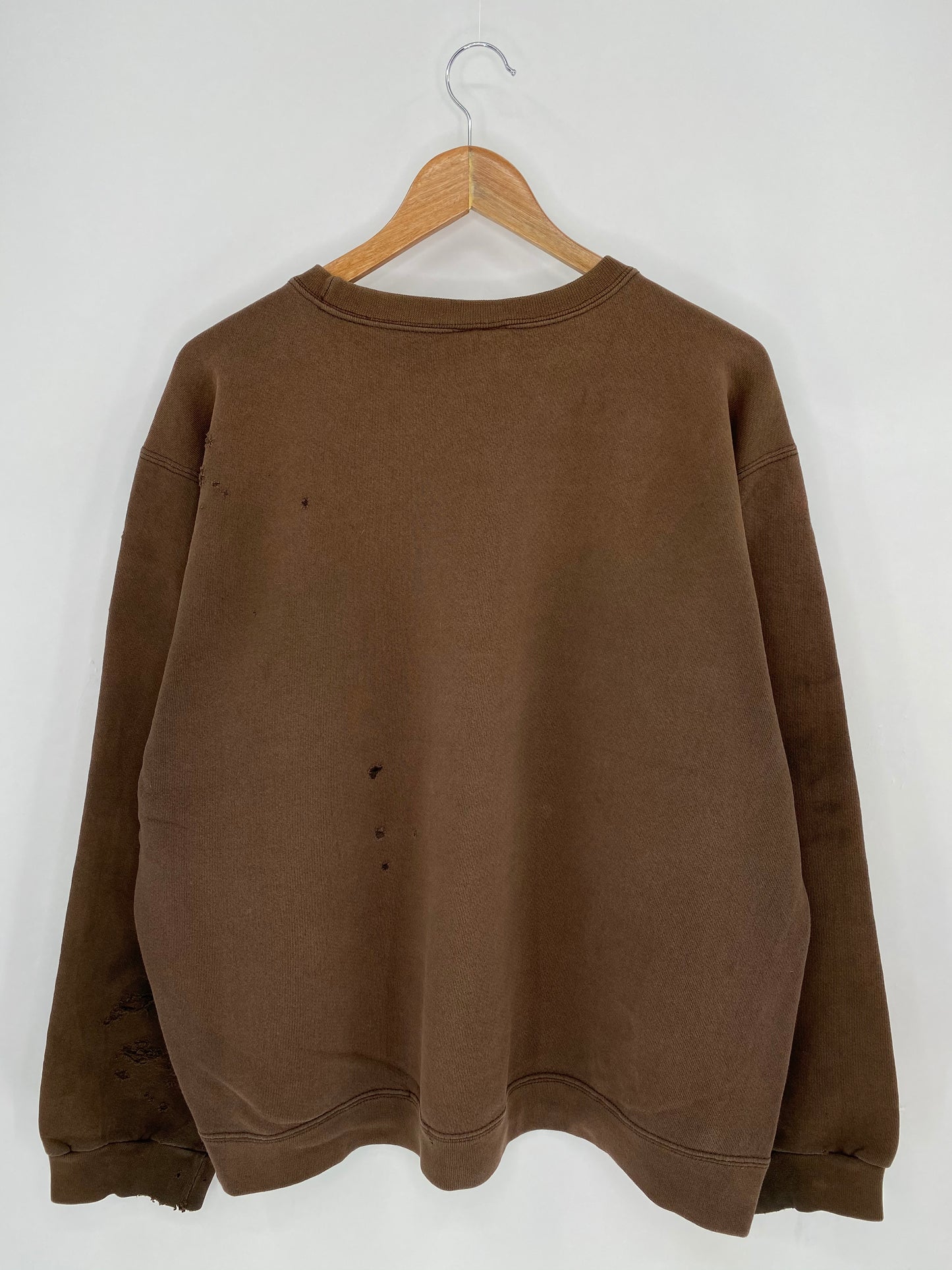 90’s NIKE Faded Mini Swoosh Made in USA Size L Vintage Sweat-shirt / 7485