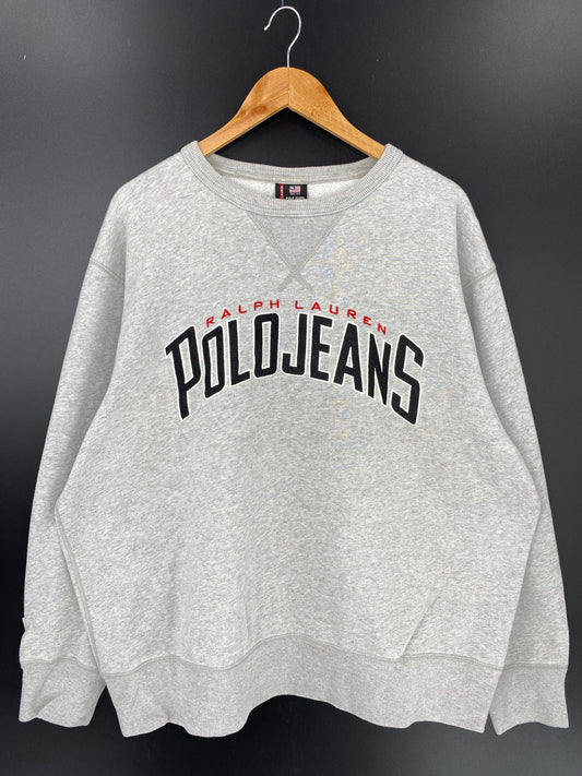 00' POLO RALPH LAUREN JEANS Size XL Vintage Sweat-Shirt / A1801