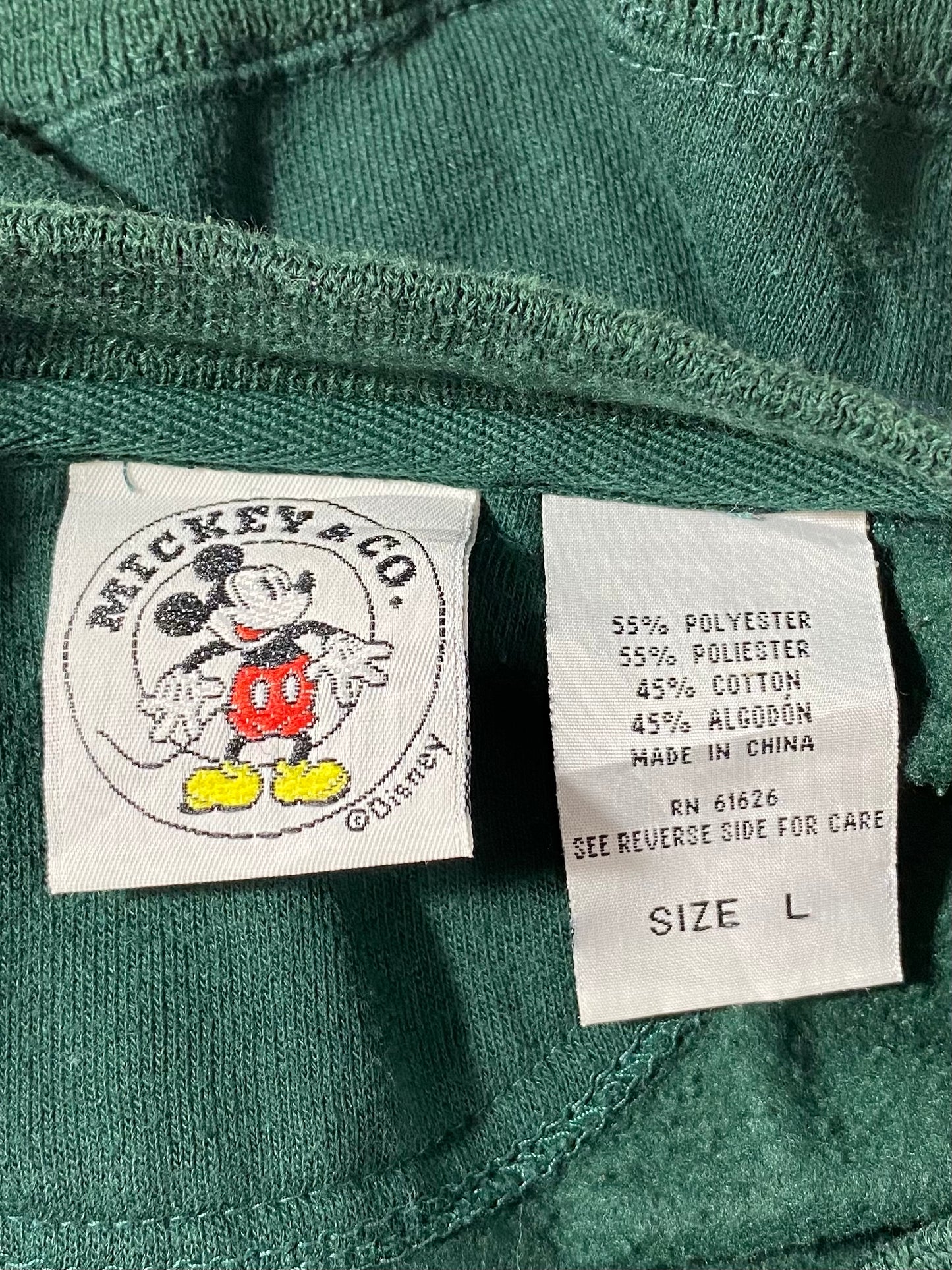 90’s DISNEY MICKEY Size L Vintage Sweat-shirt / 8090