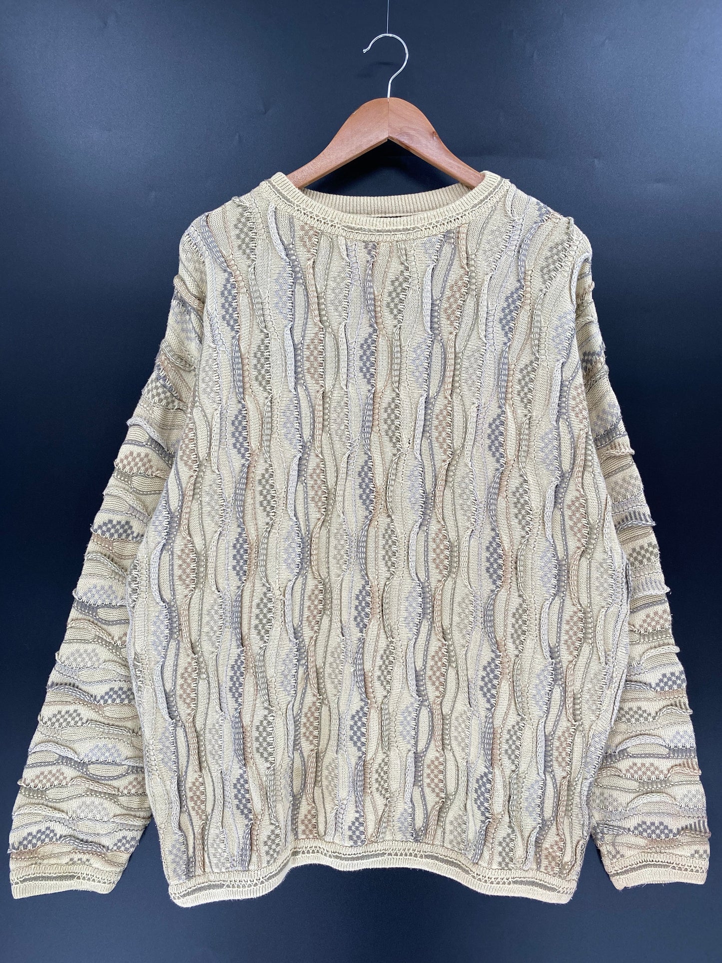 Vintage 3D COOGI- Style Size XL Knit Sweater / A2557