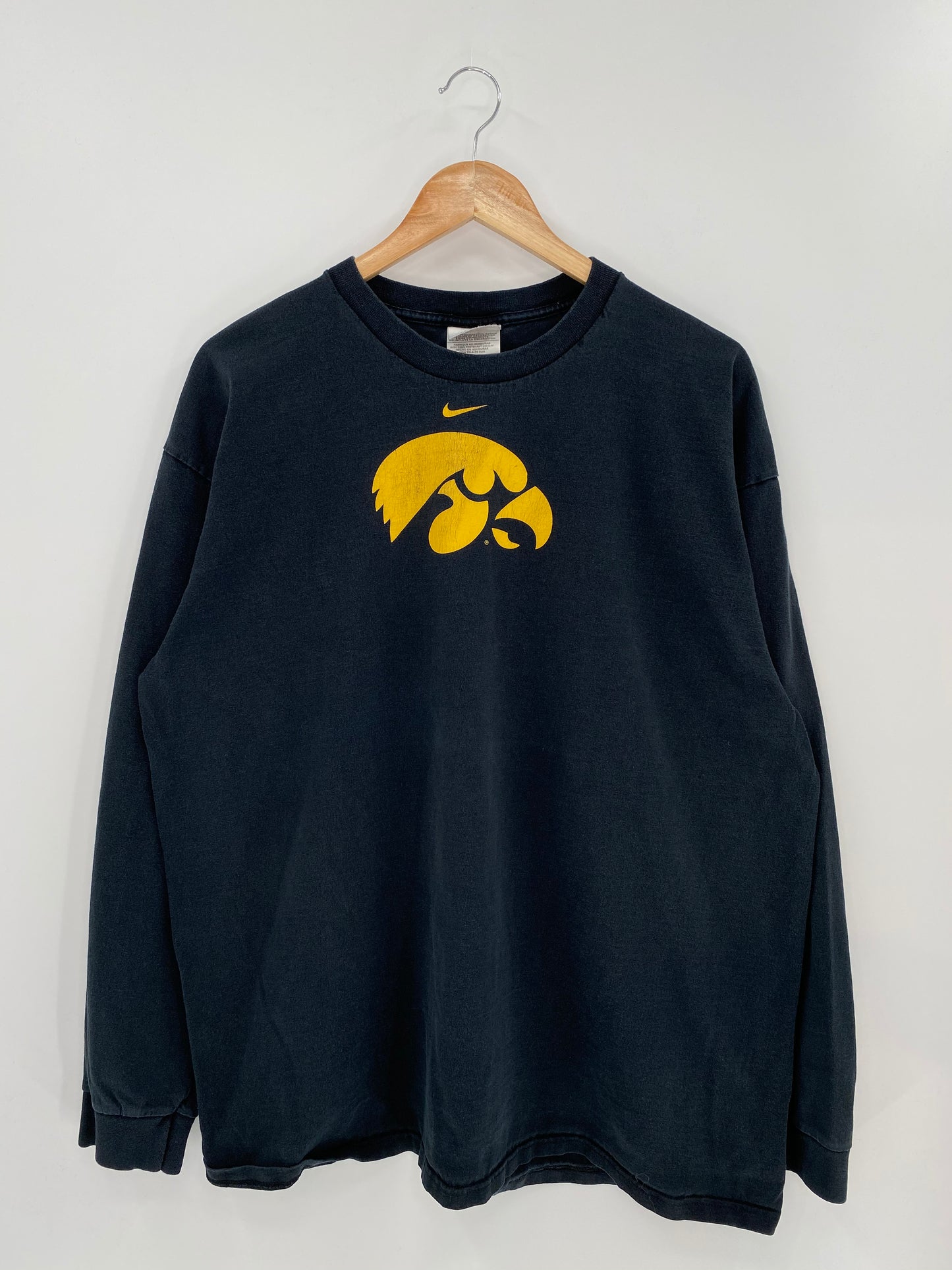 00’ NIKE IOWA Size XL Vintage Long Sleeve T-shirt / 7900