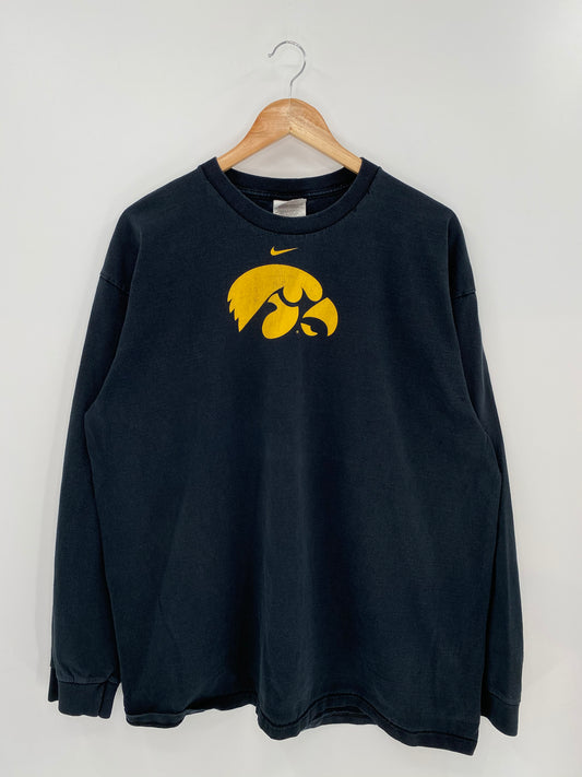 00’ NIKE IOWA Size XL Vintage Long Sleeve T-shirt / 7900