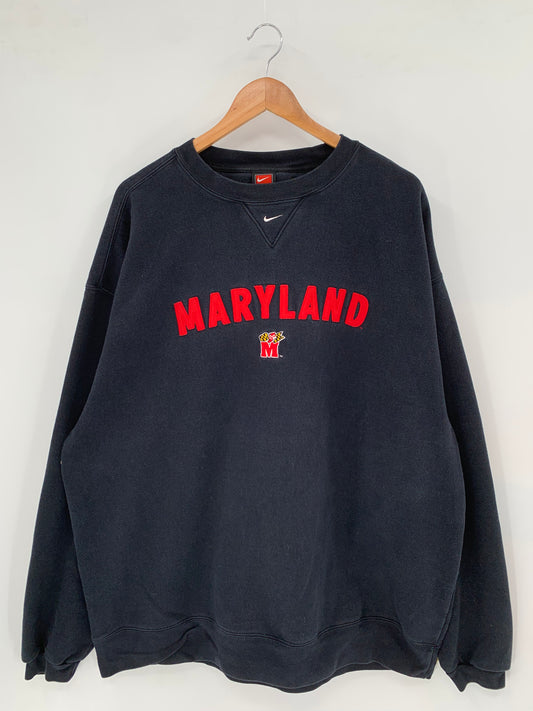 00’ NIKE MARYLAND Size XL Vintage Sweat-Shirt / k1659