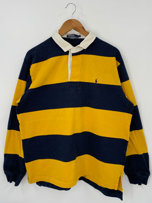 90’s POLO RALPH LAUREN Size L Vintage Rugby-Shirt / K3881