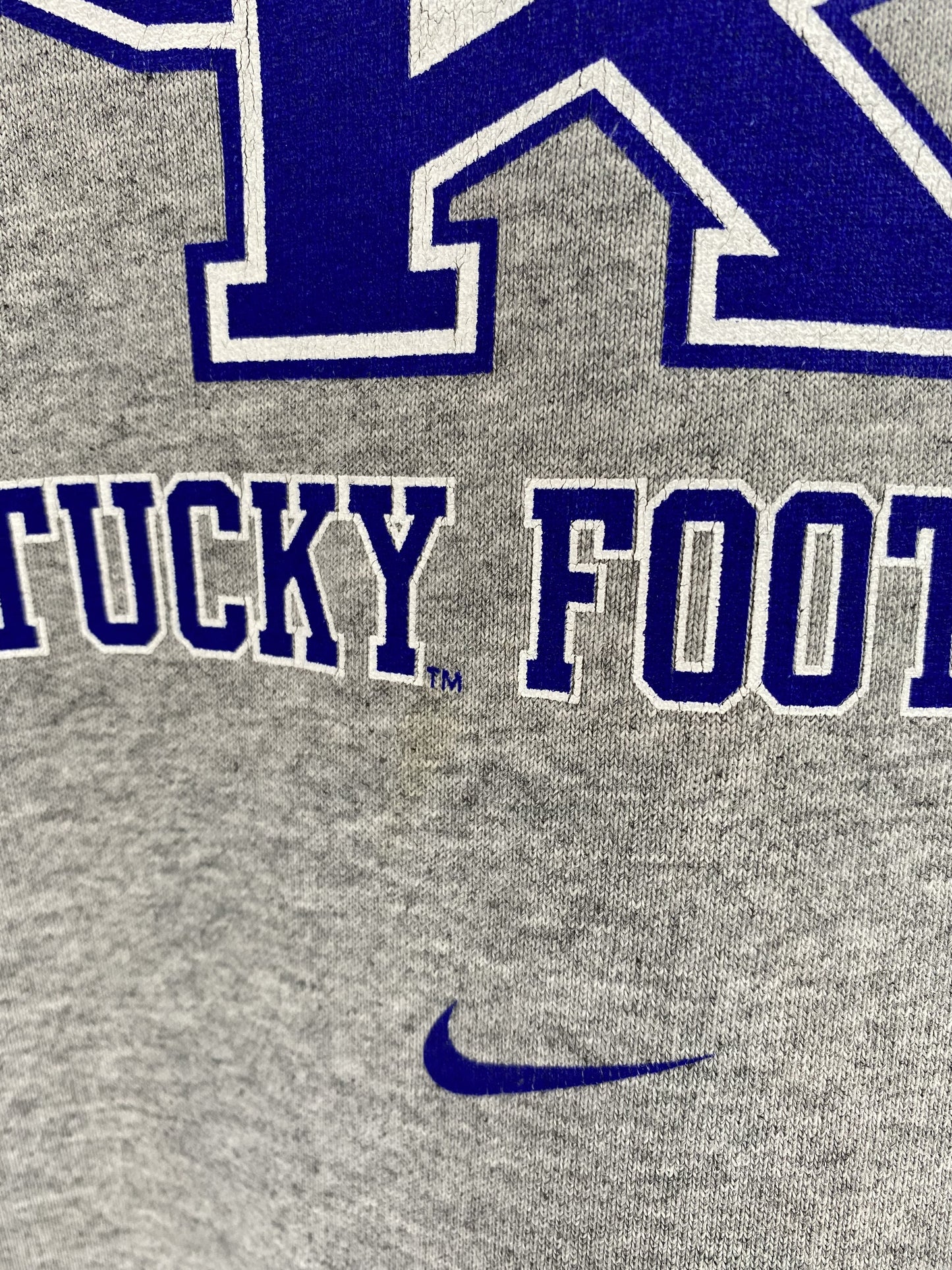 00' NIKE KENTUCKY FOOTBALL Size XXXL Vintage Sweat-shirt / K6562