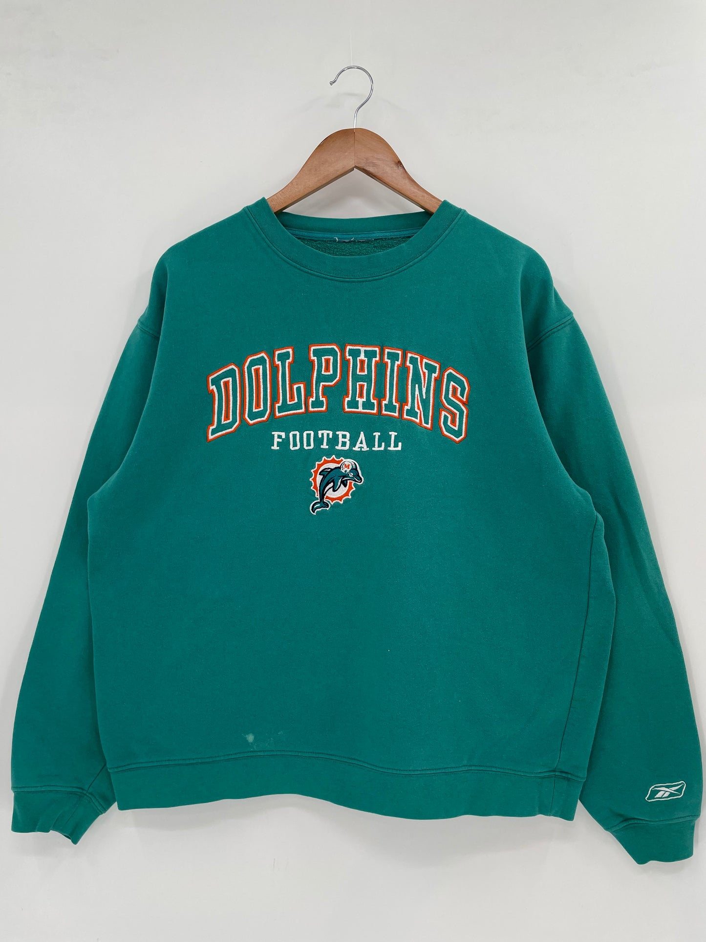 Vintage DOLPHINS FOOTBALL Size No Tag (Approx.L) Sweat-Shirts / K2178