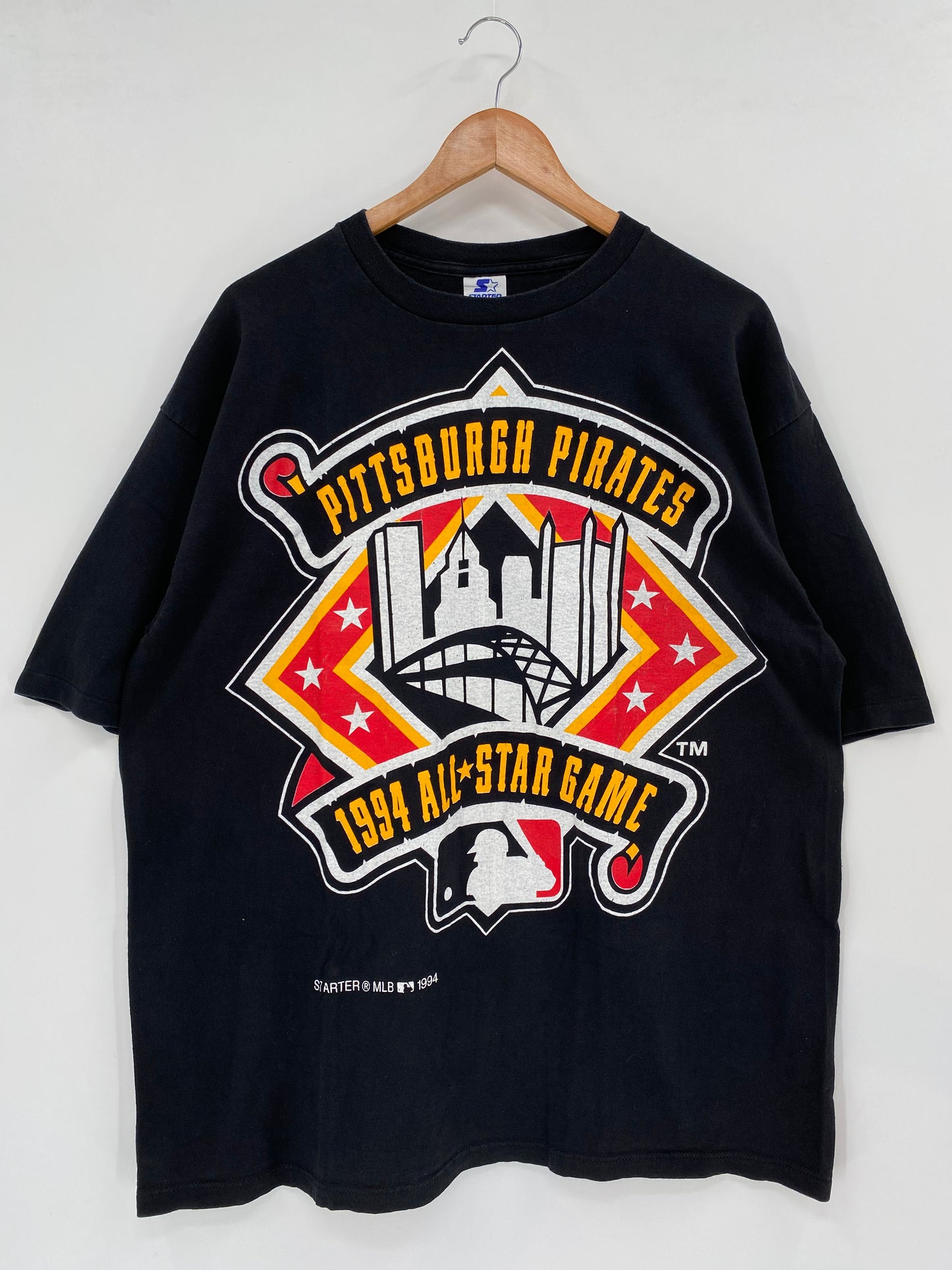 1994' STARTER PITSBURGH PIRATES Made in USA Size XL Vintage MLB T-Shirts / K2112