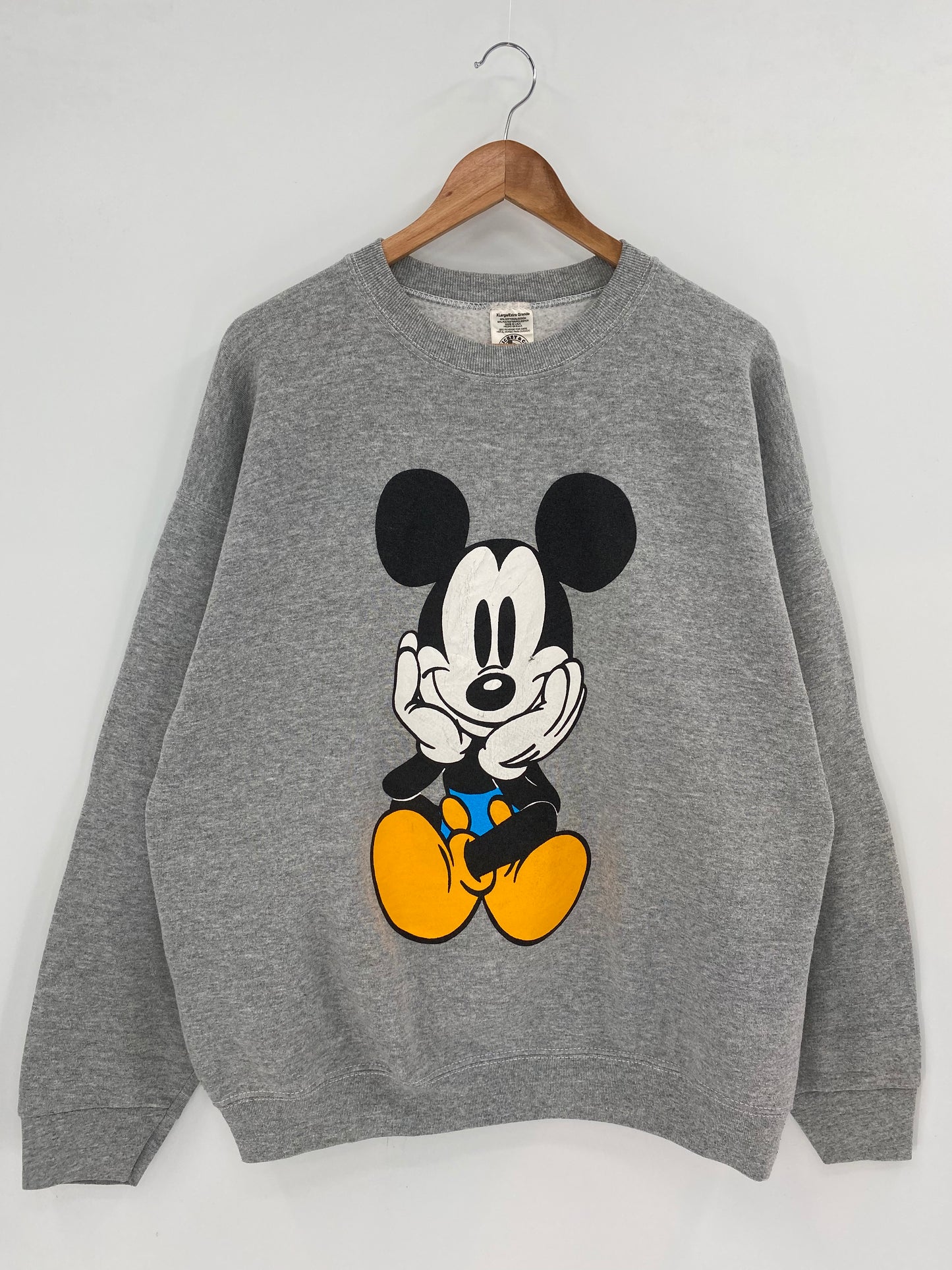 90’s DISNEY MICKEY Made in USA Size XL Vintage Sweat-shirt / K2973