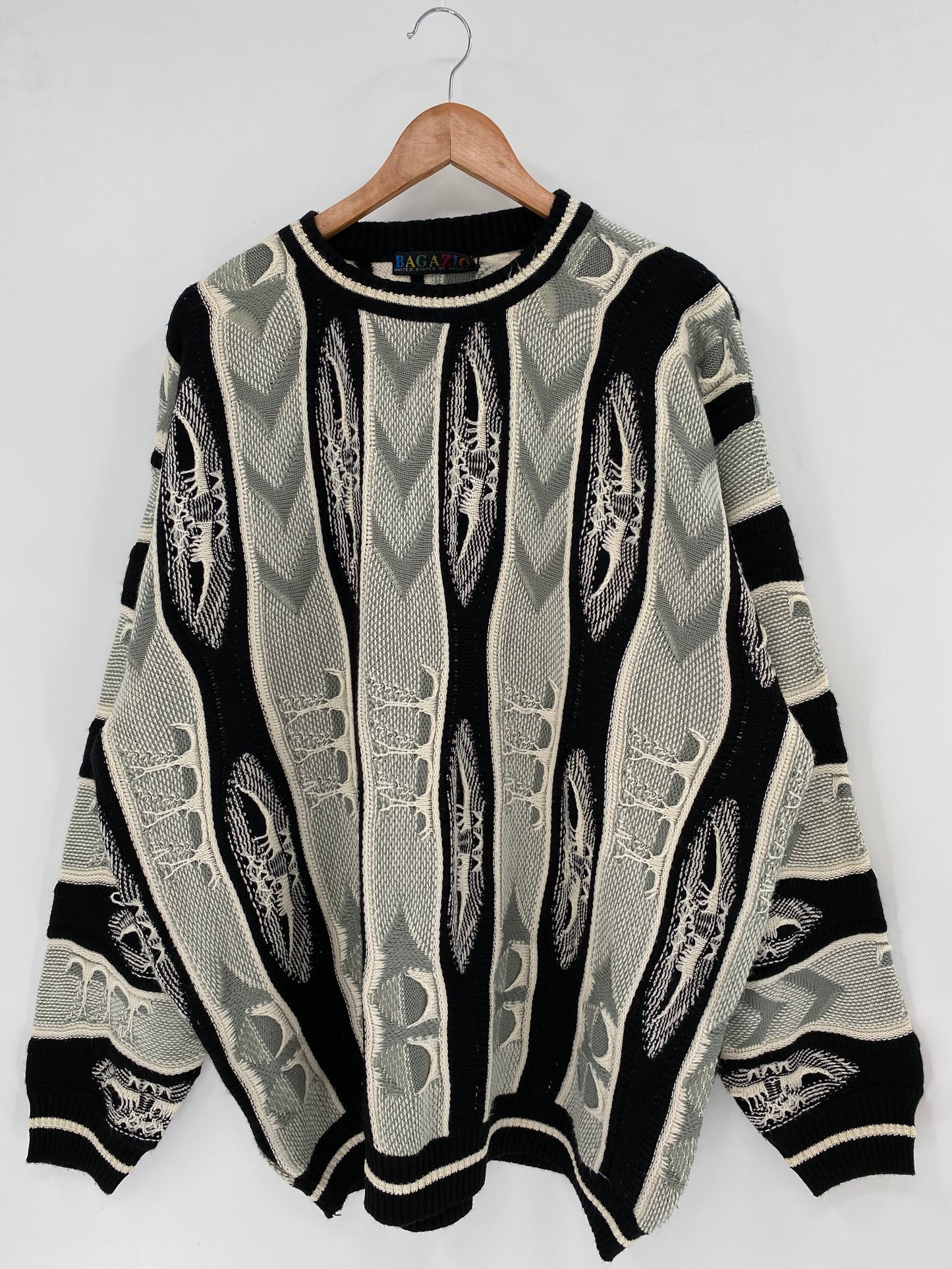 Vintage 3D COOGI- Style Size No Tag (Approx.XL) Knit Sweater / K3475