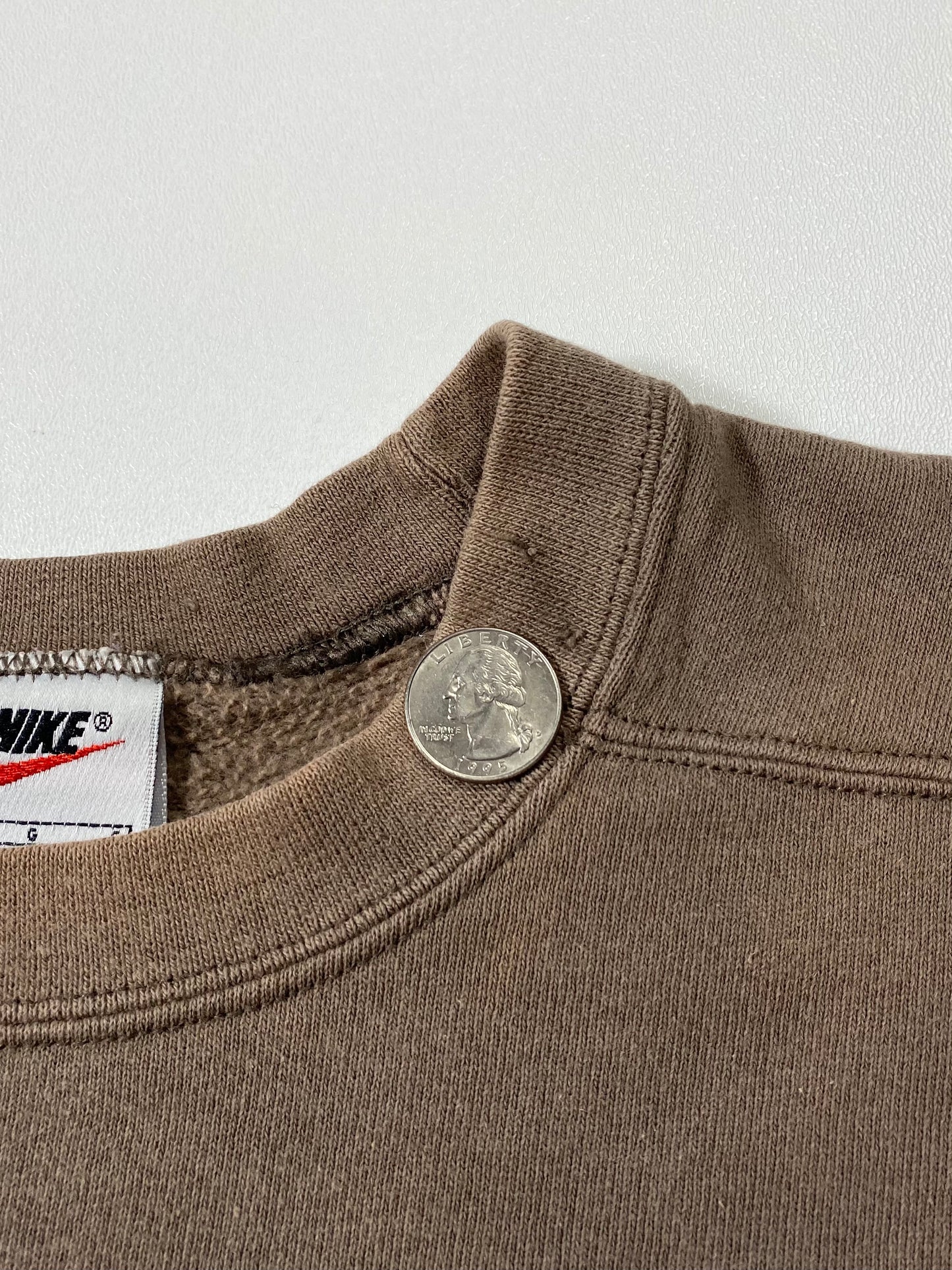90’s NIKE Mini Swoosh Made in USA Size L Vintage Sweat-shirt / 6663