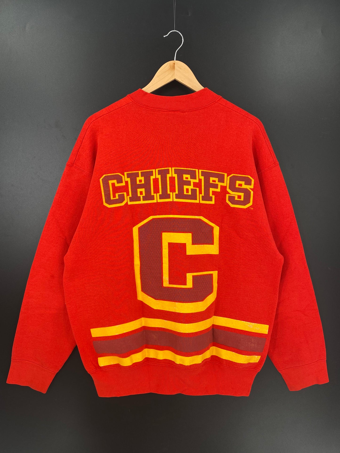1995 KANSAS CITY CHIEFS MADE IN USA Size XL Vintage NFL Sweat-Shirts / K2029