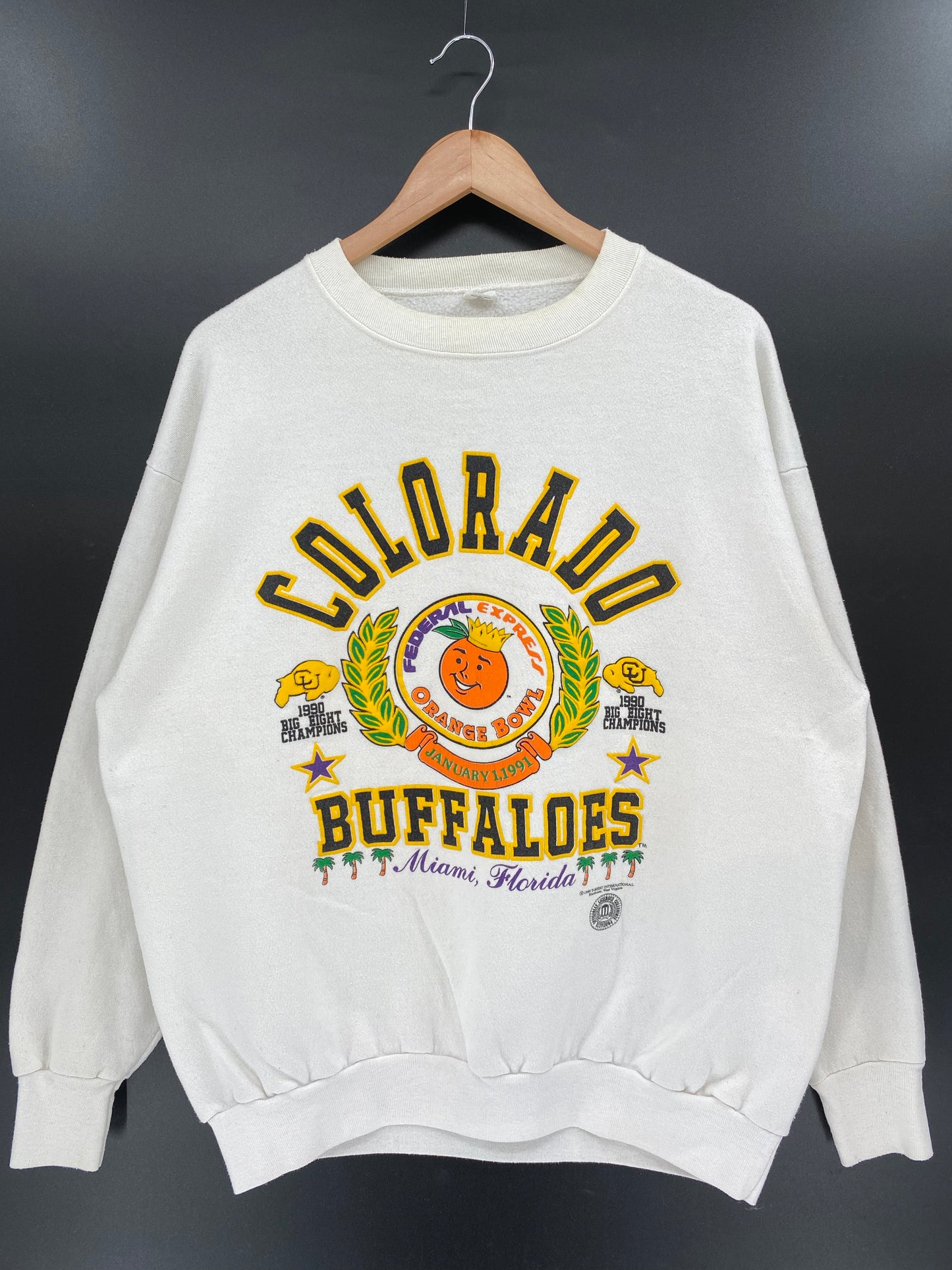1990' COLORADO BUFFALOES Made in USA Size XL Sweat-Shirts / K3773