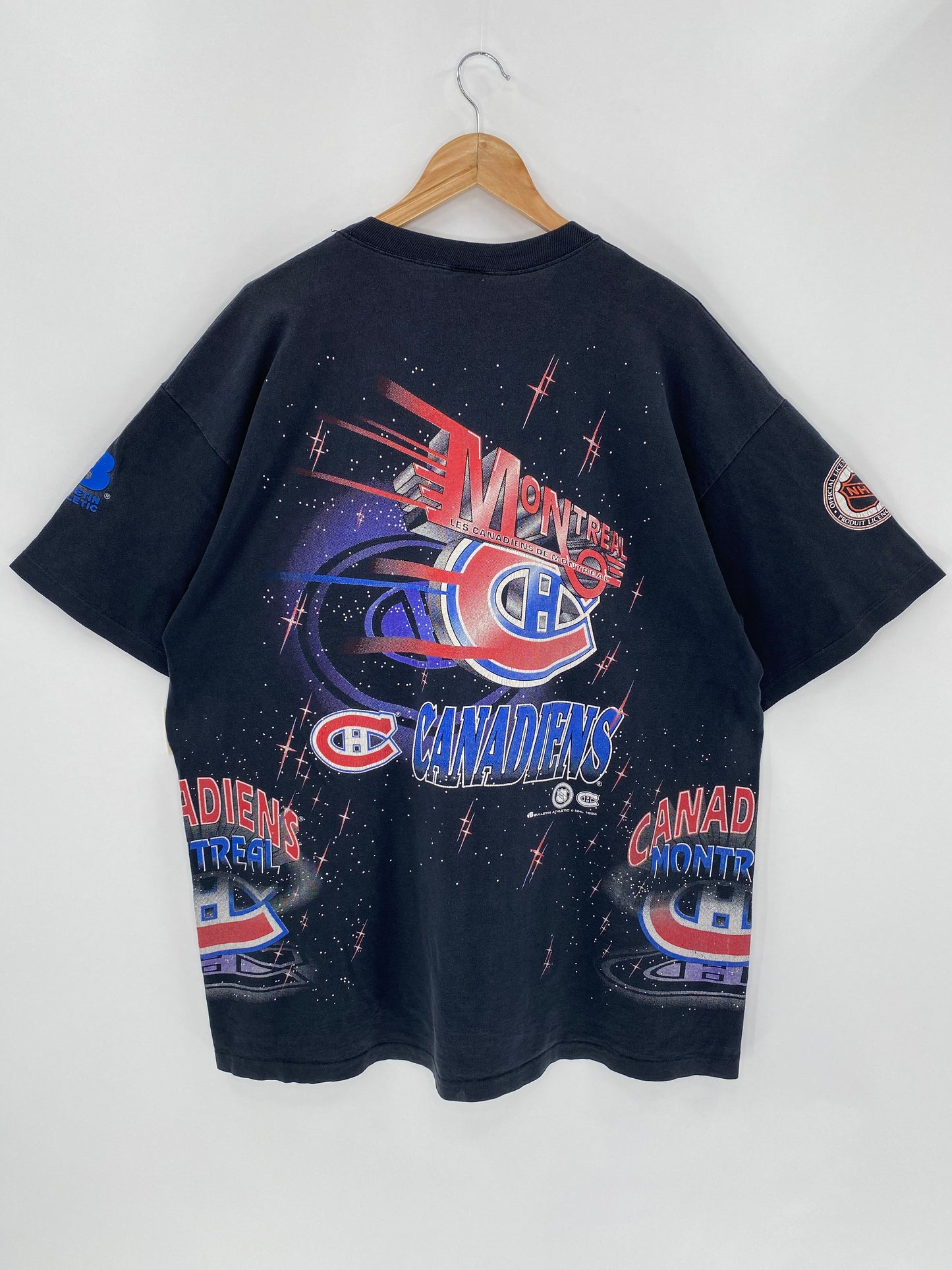 1993 NFL CANADIENS Size Approx.XXL Vintage T-Shirt / 5618
