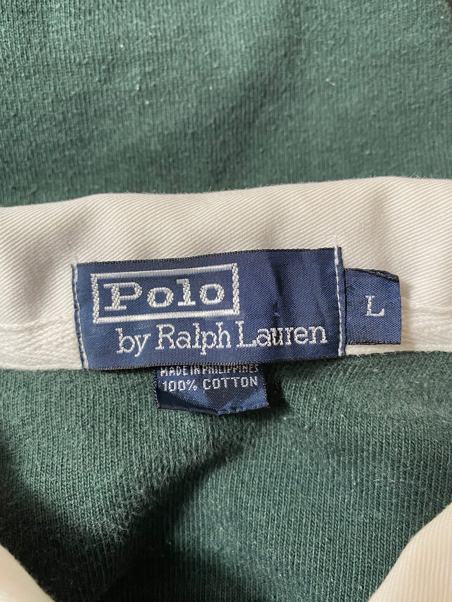 90’s POLO RALPH LAUREN Size L Vintage Rugby-Shirt / K3994