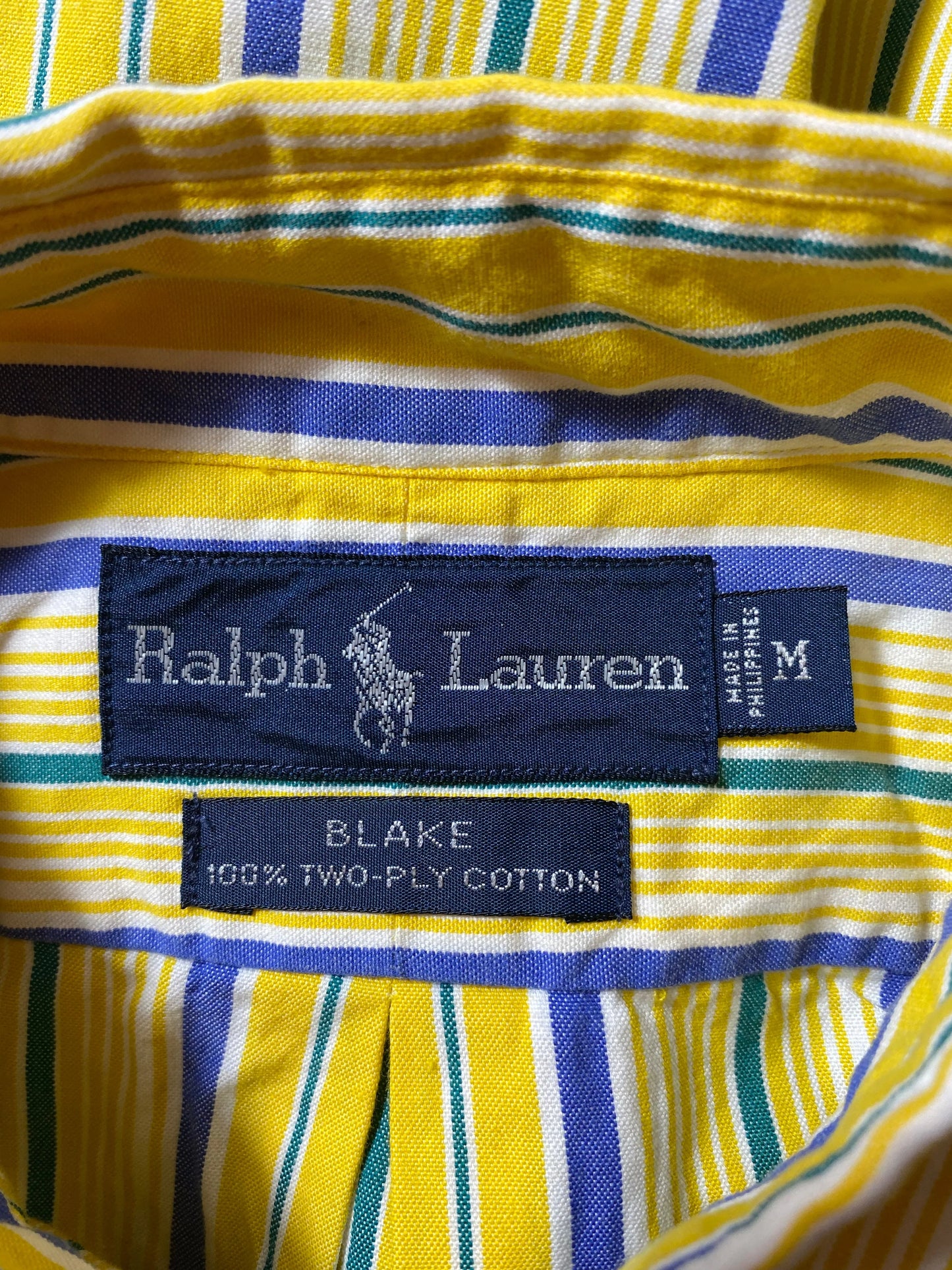 .90's POLO RALPH LAUREN Size M Vintage Button Down Shirt / E2266B