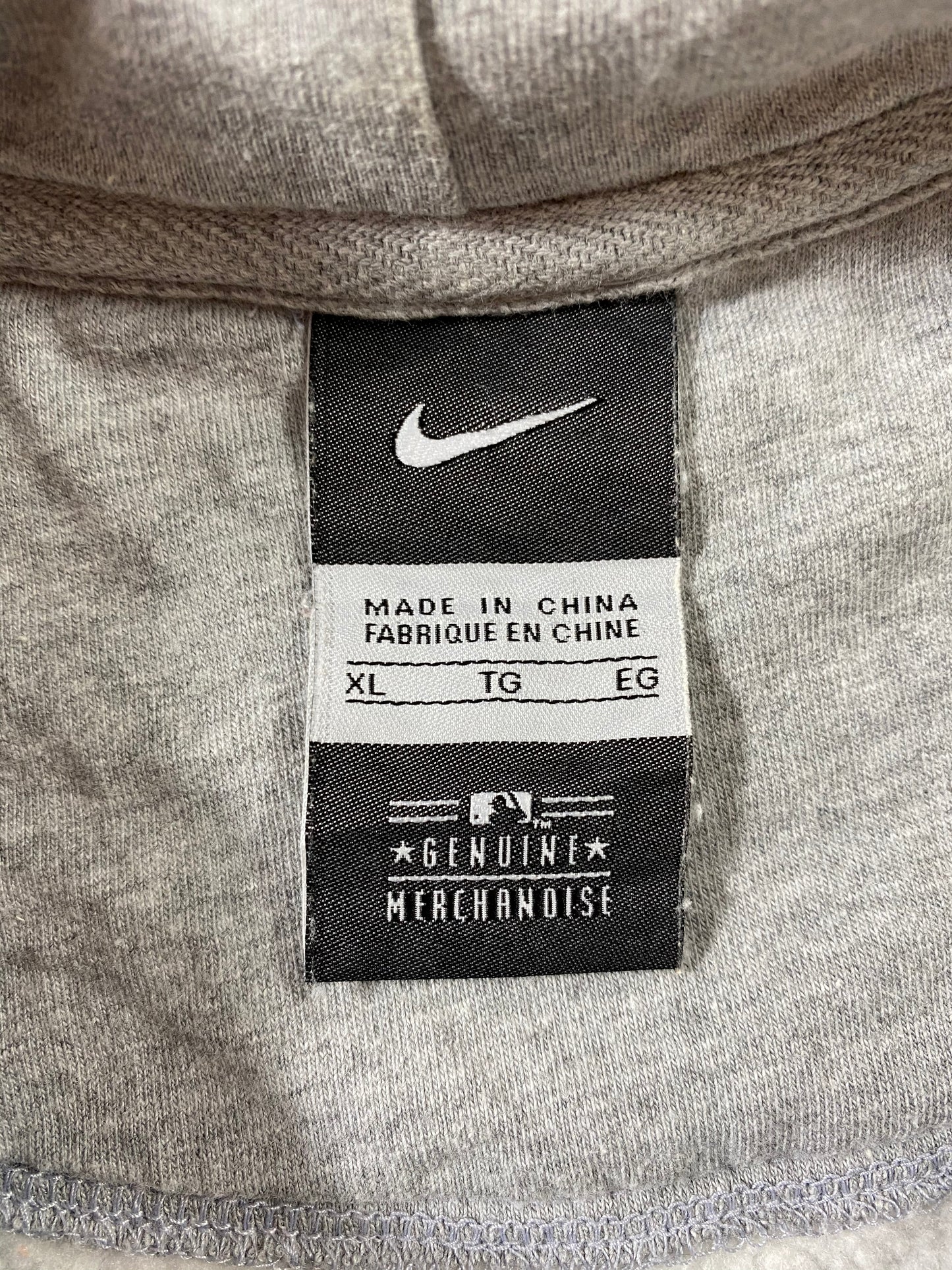 00’ NIKE NY Yankees Size XL Vintage MLB Hoodie Sweat-Shirt  / 6428