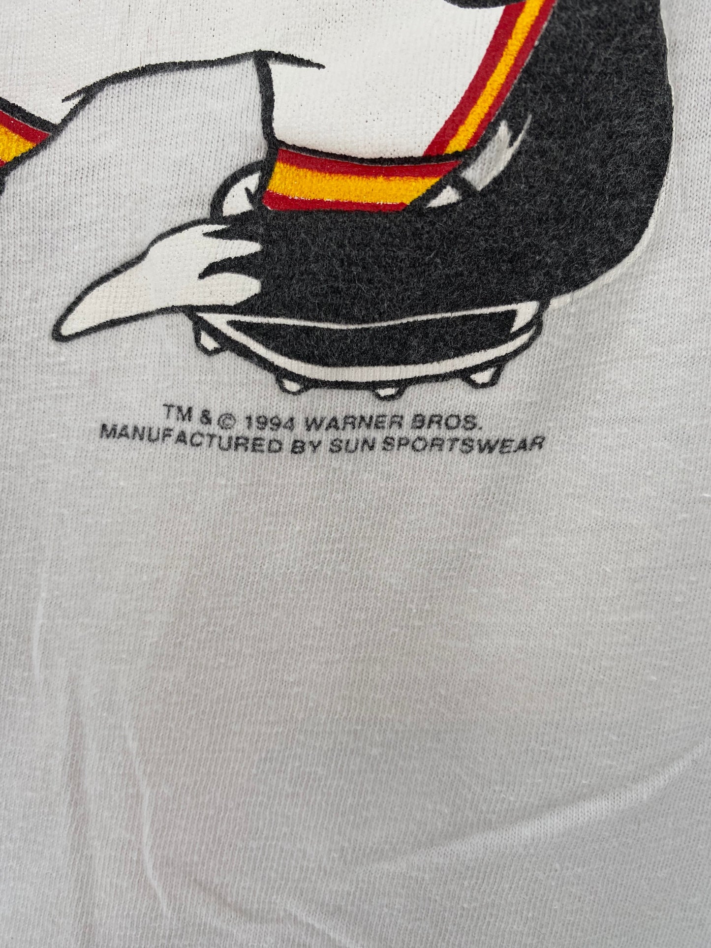 1994 LOONEY TUNES CHIEFS Size L Vintage NFL T- Shirts / A886