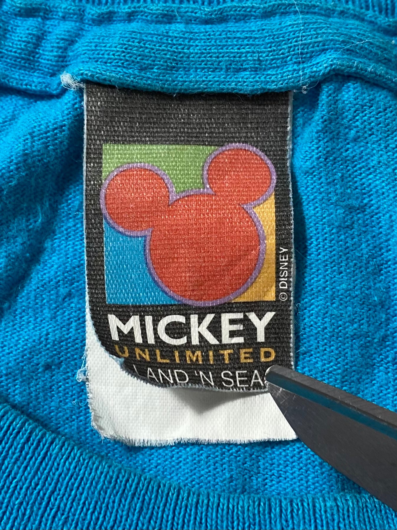 90’s DISNEY MICKEY Size No Tag (Approx. L) Vintage T-Shirt / 9095