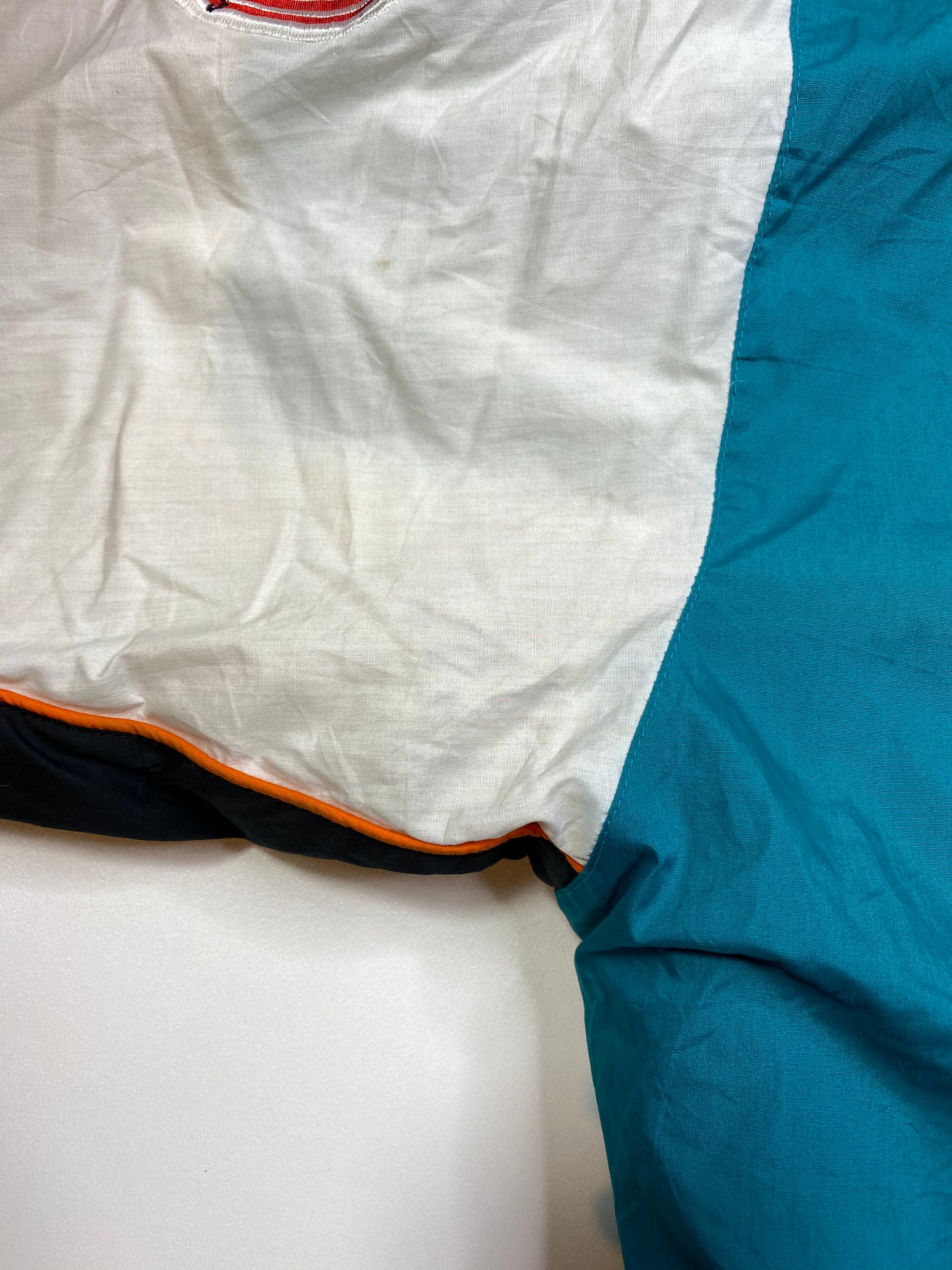 Vintage Looney Tunes x NFL Dolphins Size XL Padded Nylon Jacket / 5493