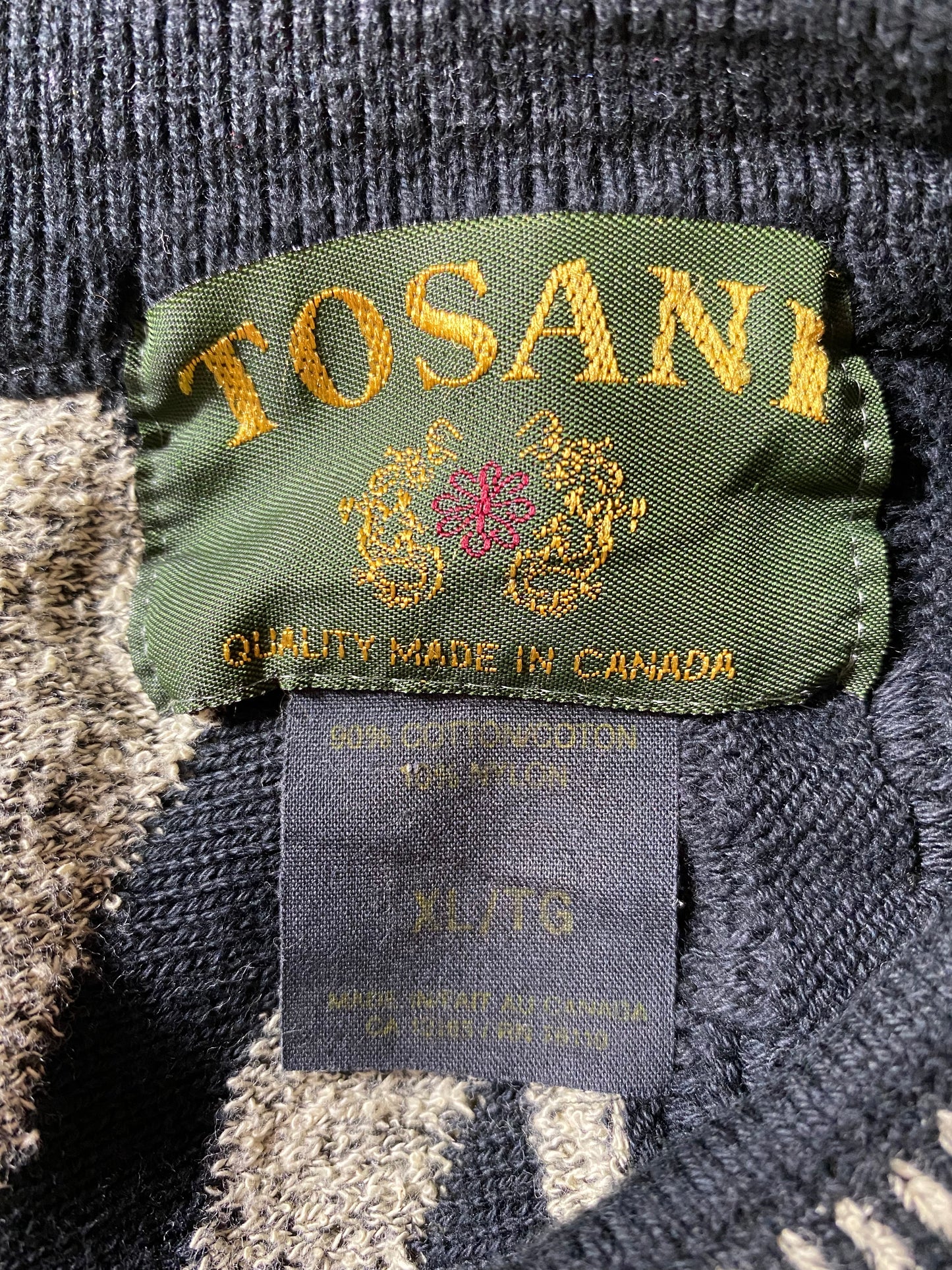 Vintage 3D COOGI- Style Size XL Knit Sweater / K3869