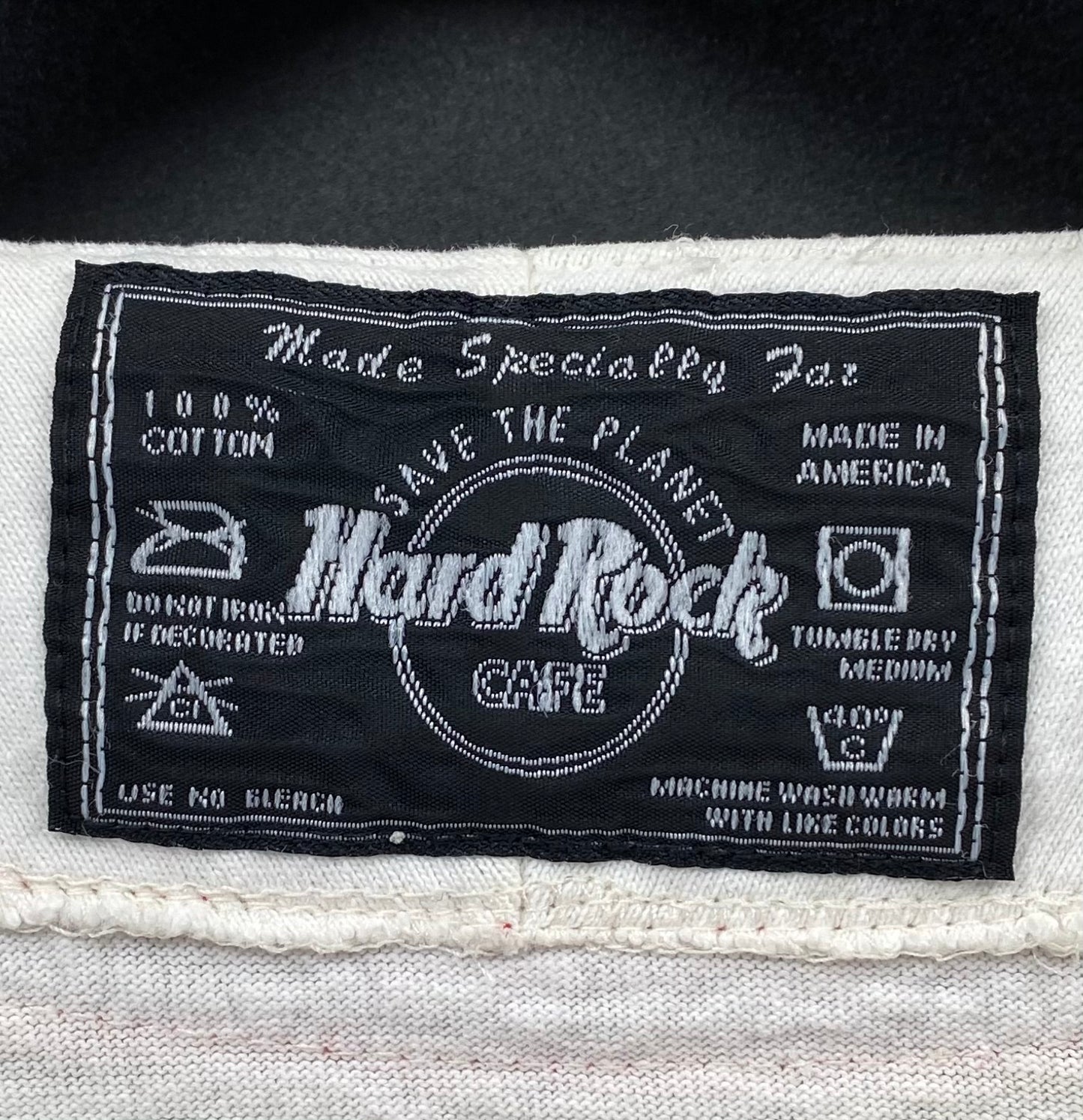 90's Hard Rock Cafe Made in USA Size L Vintage Baseball-Shirt / 7942