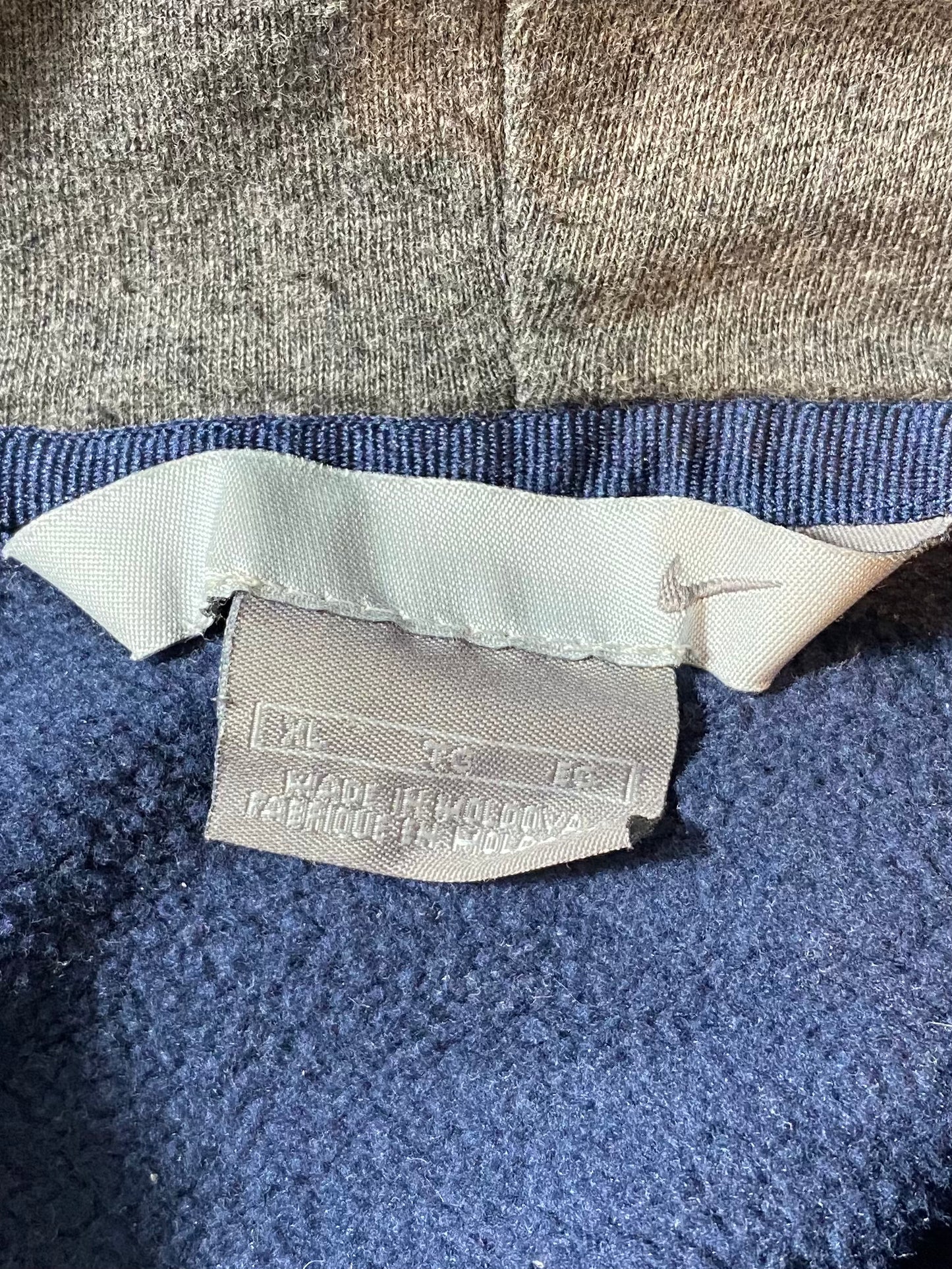 00’ NIKE Mini Swoosh Size XL Vintage Hoodie Sweat-shirt / 9317