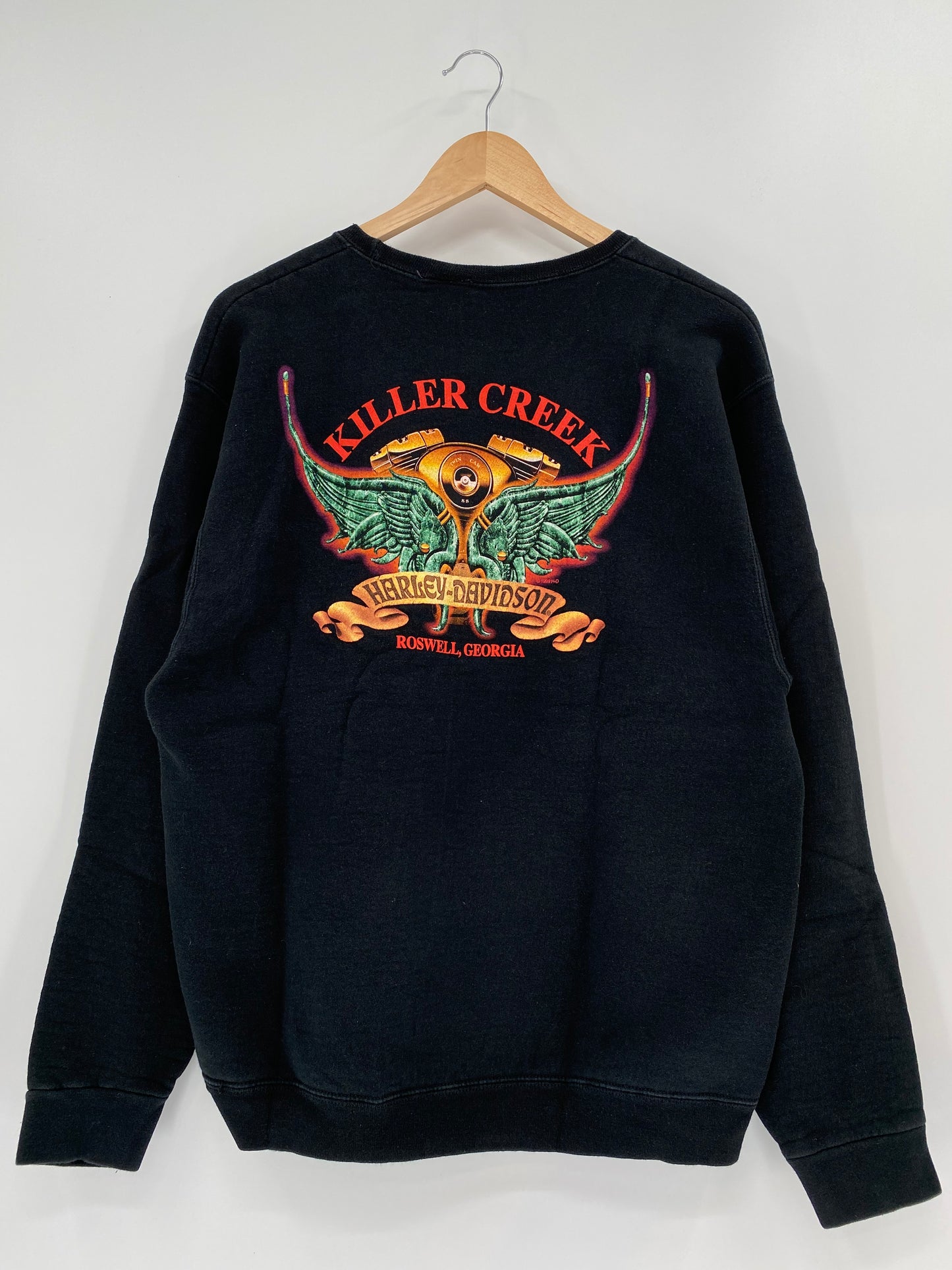 90’s HARLEY DAVIDSON MADE IN USA Size L Vintage Sweat-Shirts / K1511