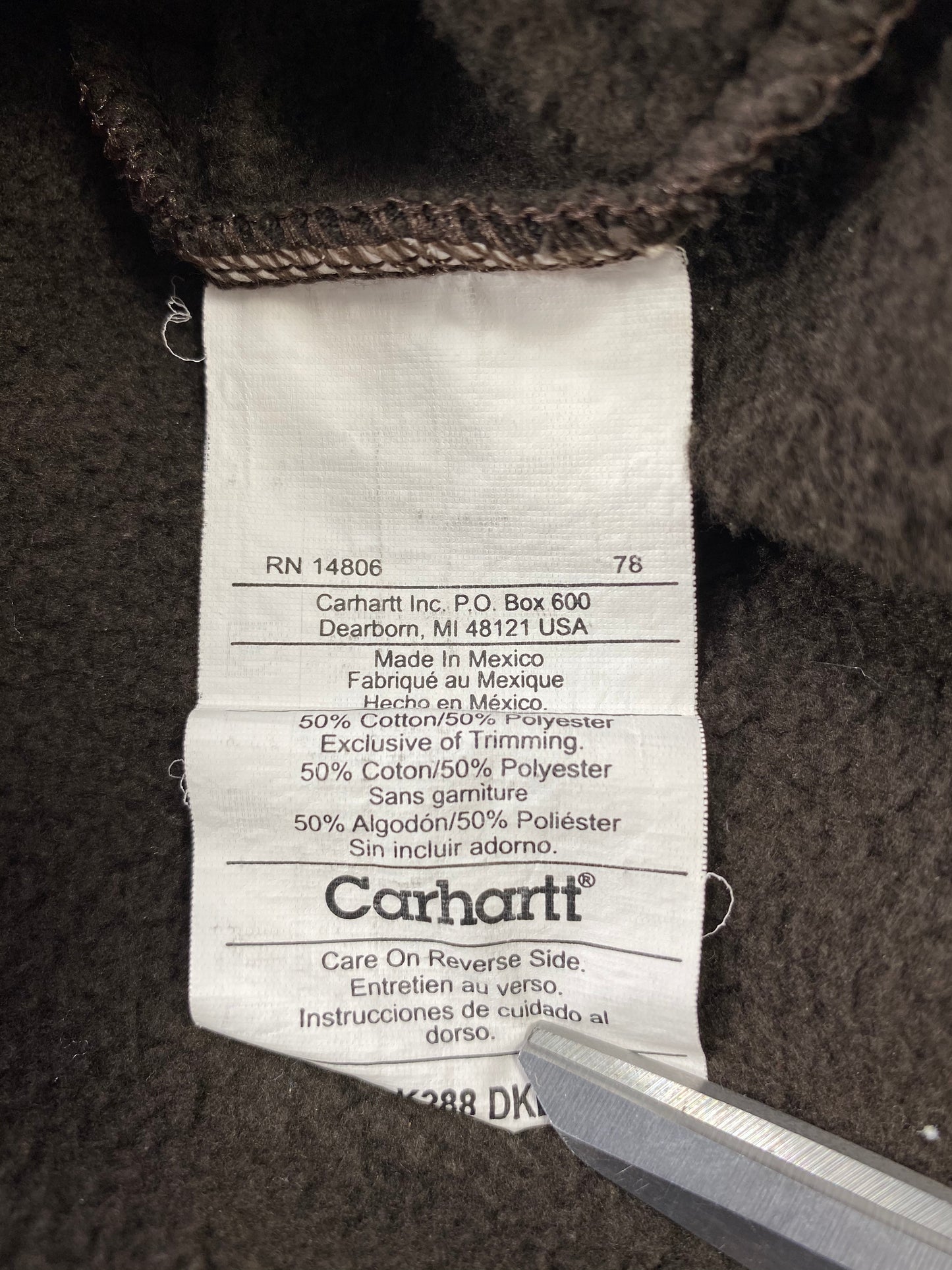 CARHARTT Size XXXXXL Vintage Hoodie Sweat-Shirt  / 6313