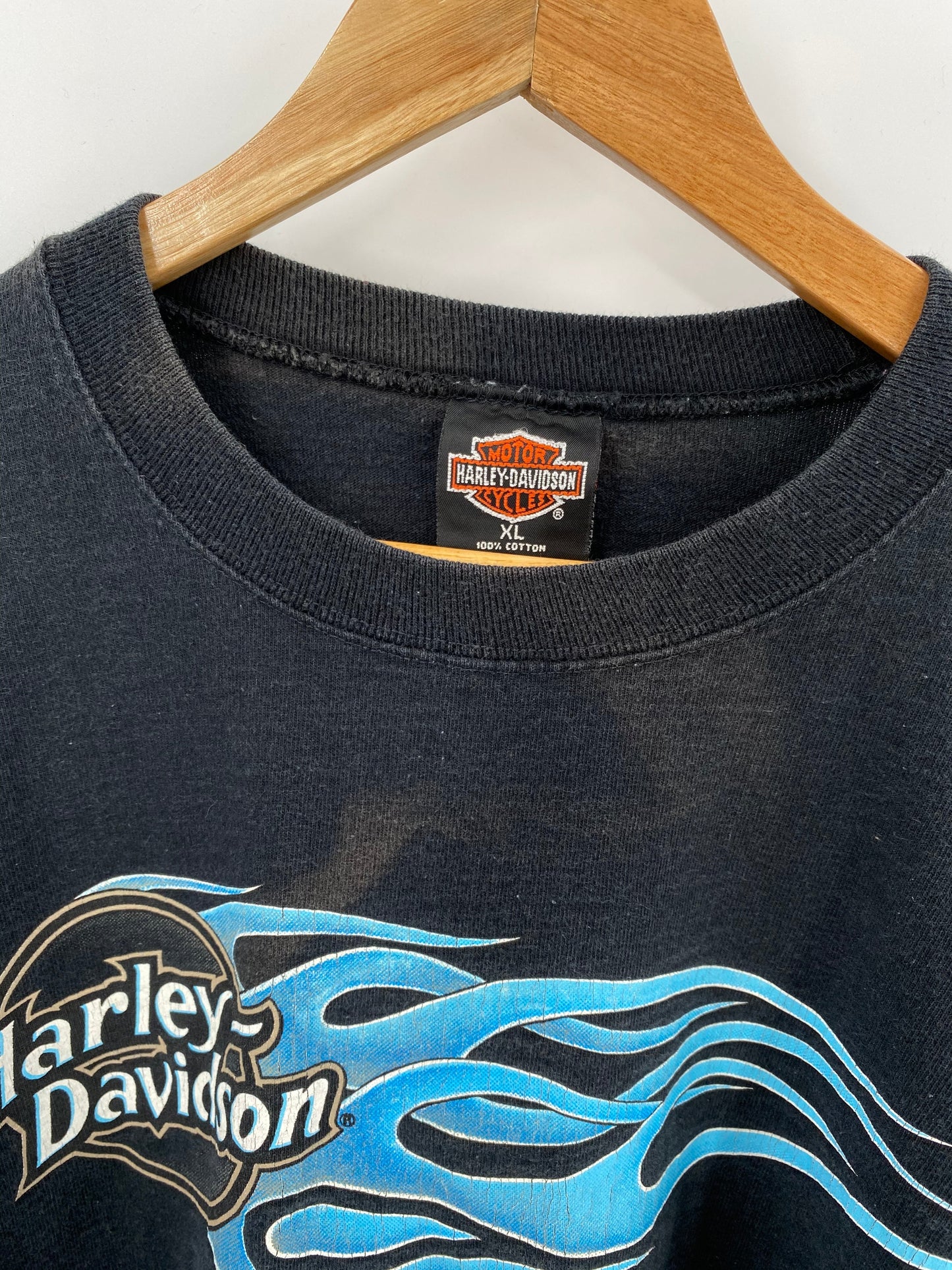 90’s HARLEY DAVIDSON Made in USA Size XL Vintage Long Sleeve T-Shirt / E523