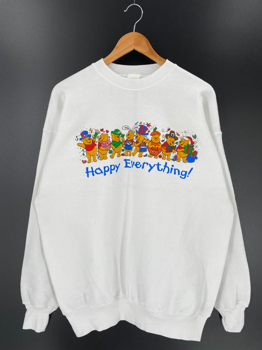 00’ DISNEY POOH Made in USA Size L Vintage Sweat-Shirt /9346