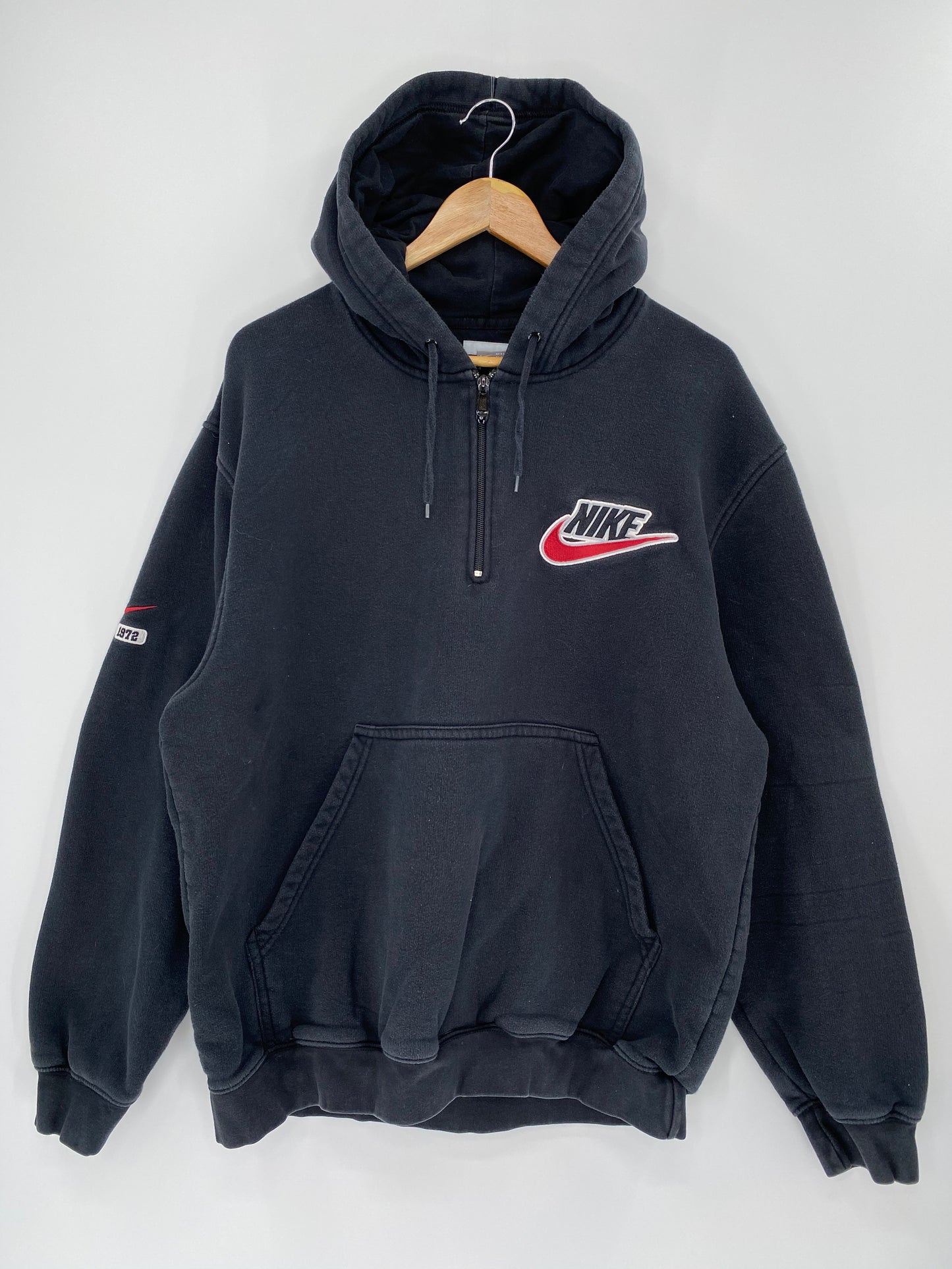 00’ NIKE Size L Vintage Hoodie Half-zip Sweat-shirt / 8613