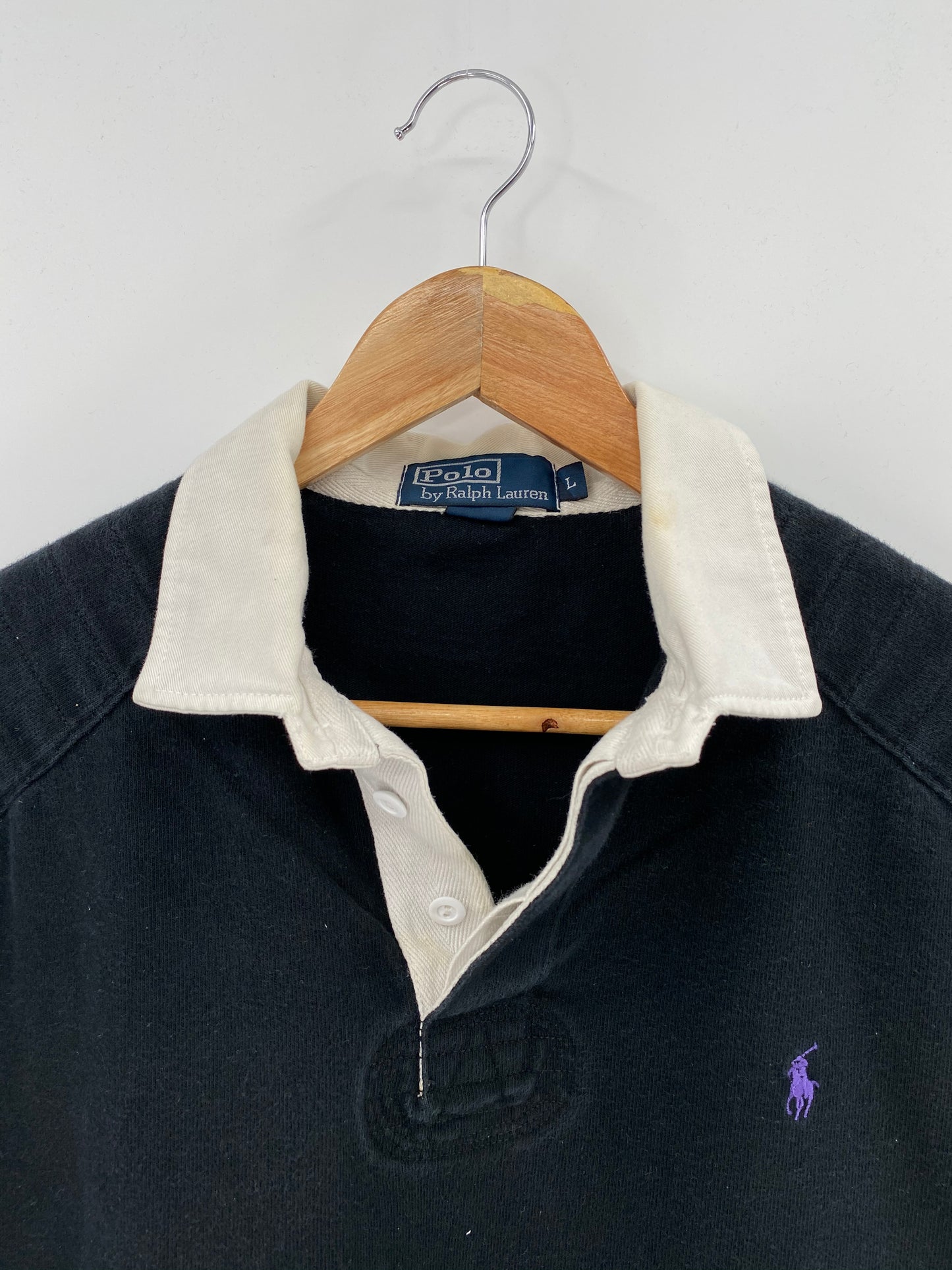 Vintage Polo Ralph Lauren Size L Long Sleeve Rugby Shirt / 8263