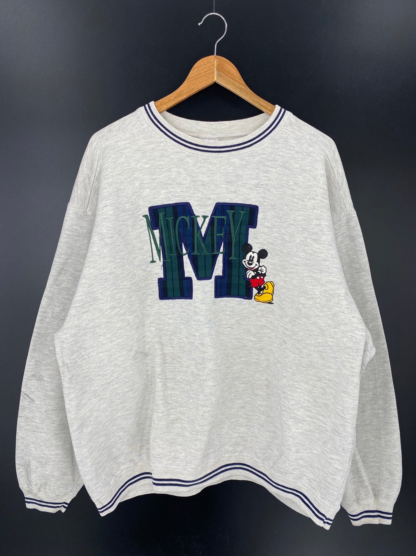 00’ DISNEY MICKEY Made in USA Size XL Vintage Sweat-shirt / 8259
