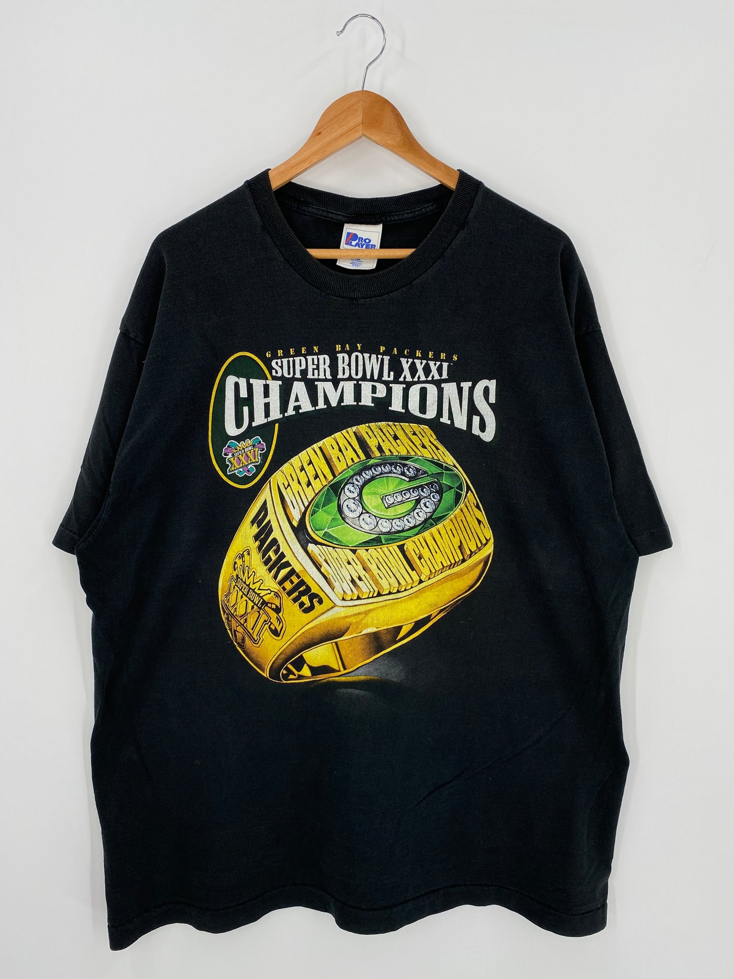 90’s SUPER BOWL XXXI CHAMPIONS GREEN BAY PACKERS MADE IN USA Size XXL Vintage NFL T-shirt / K831