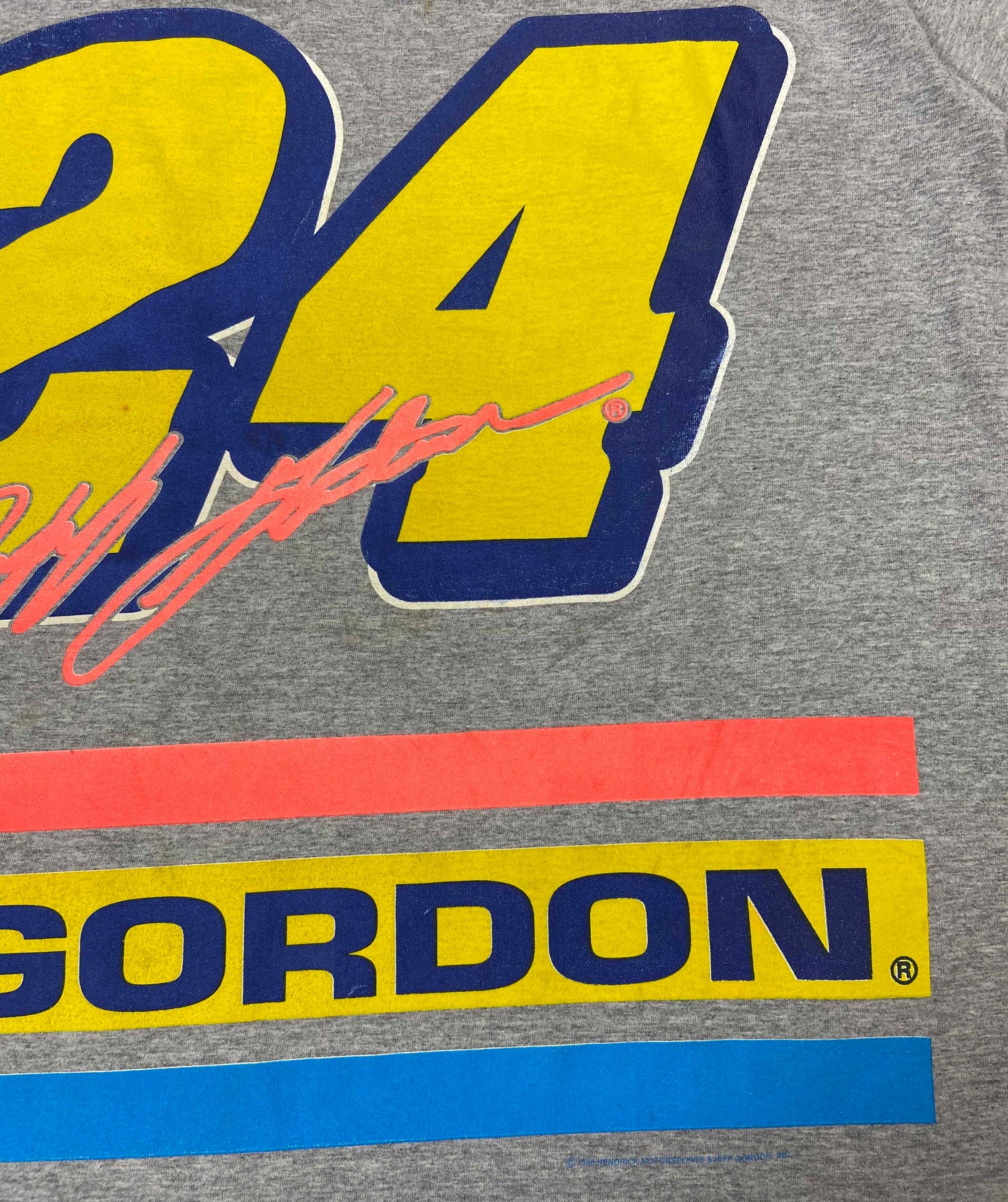 1996' Jeff Gordon Du Pont Made in USA Vintage Racing T-Shirt / 3132