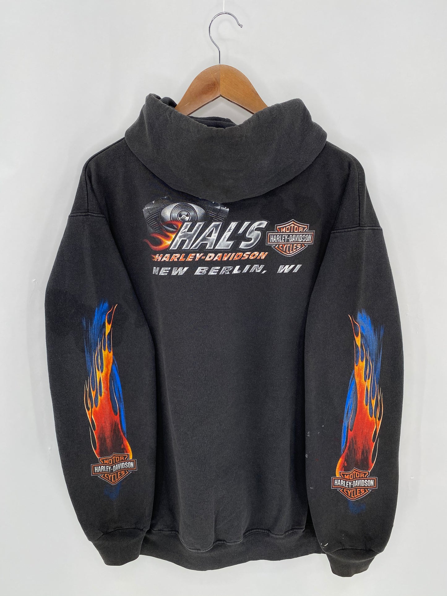 Vintage HARLEY DAVIDSON Size XL Hoodie Sweat-shirt / 6658