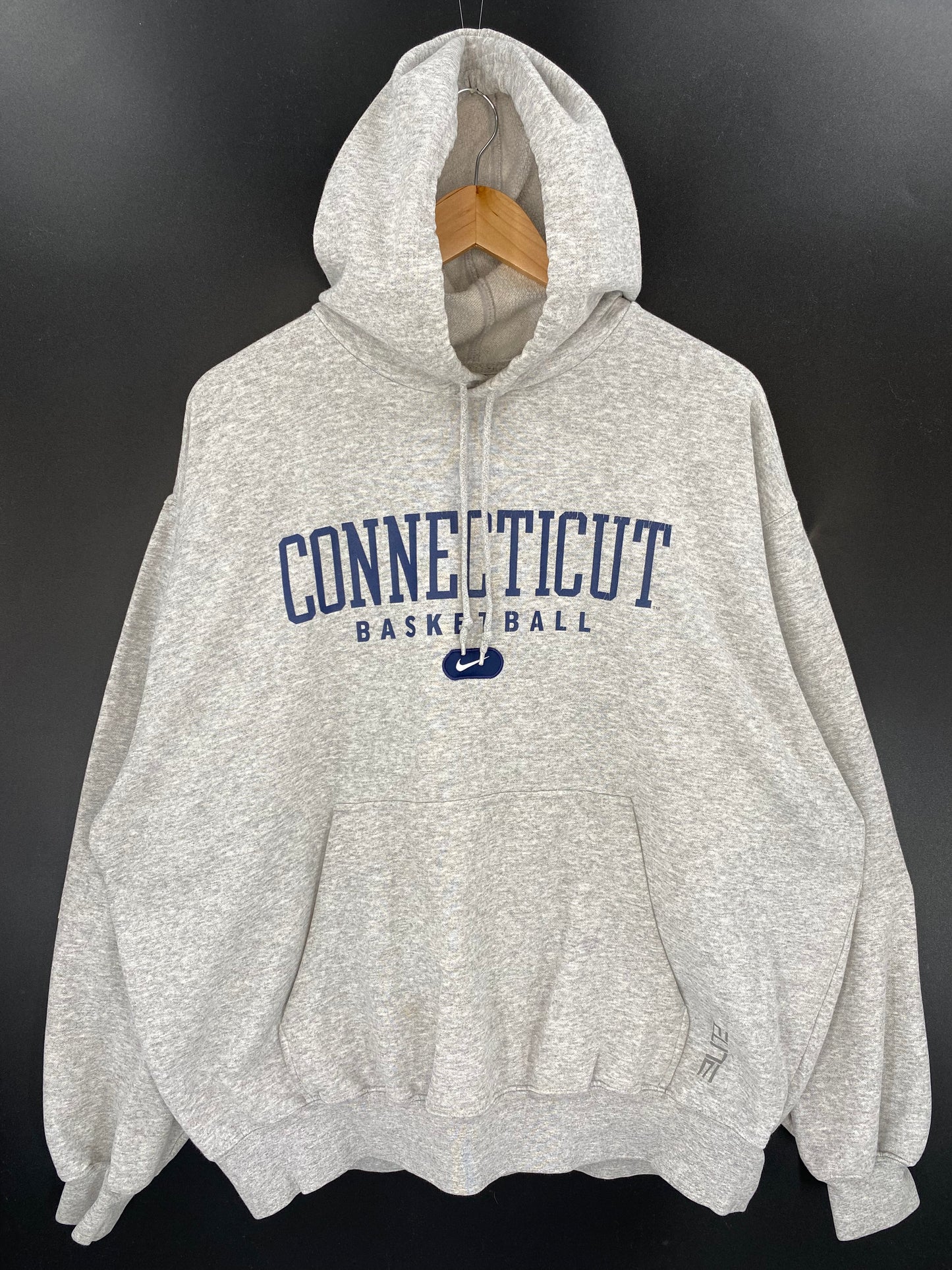 00’ NIKE CONNECTICUT BASKETBALL Size XL Vintage Hoodie Sweat-Shirts / K3001