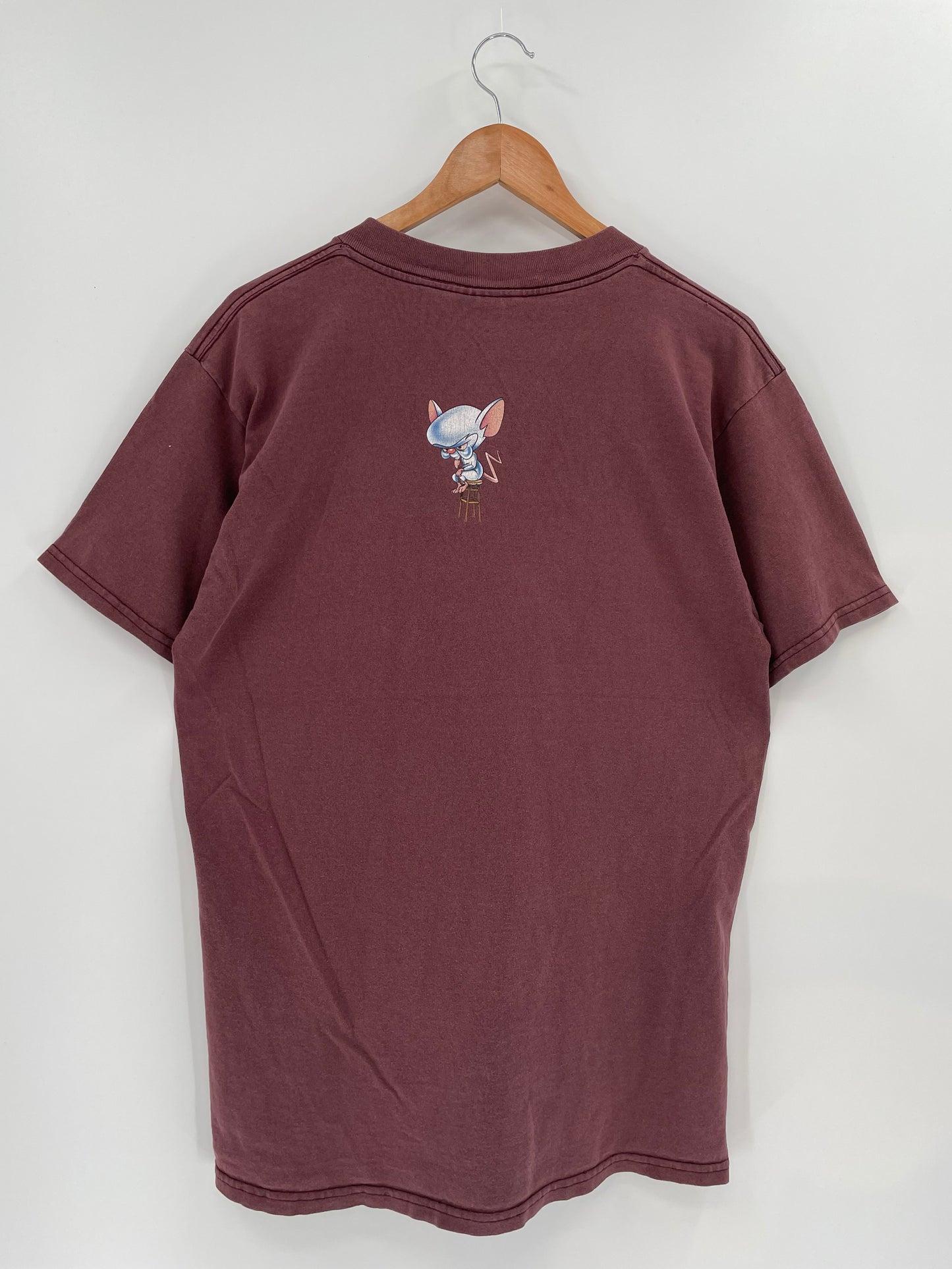 1995 LOONEY TUNES PINKY & THE BRAIN Size M Vintage T-Shirts / K1574