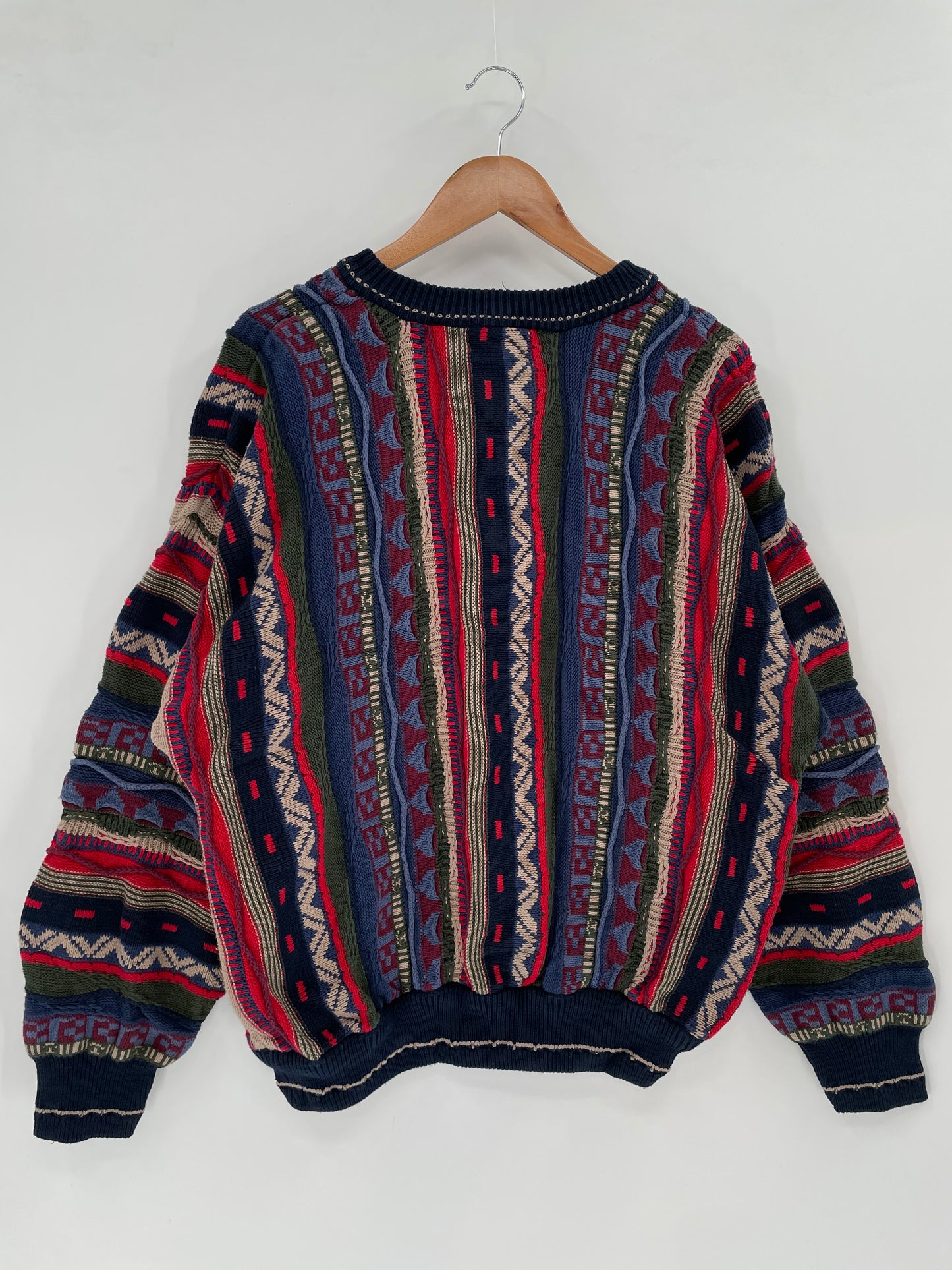 Vintage 3D COOGI- Style Size XL Knit Sweater / K1741