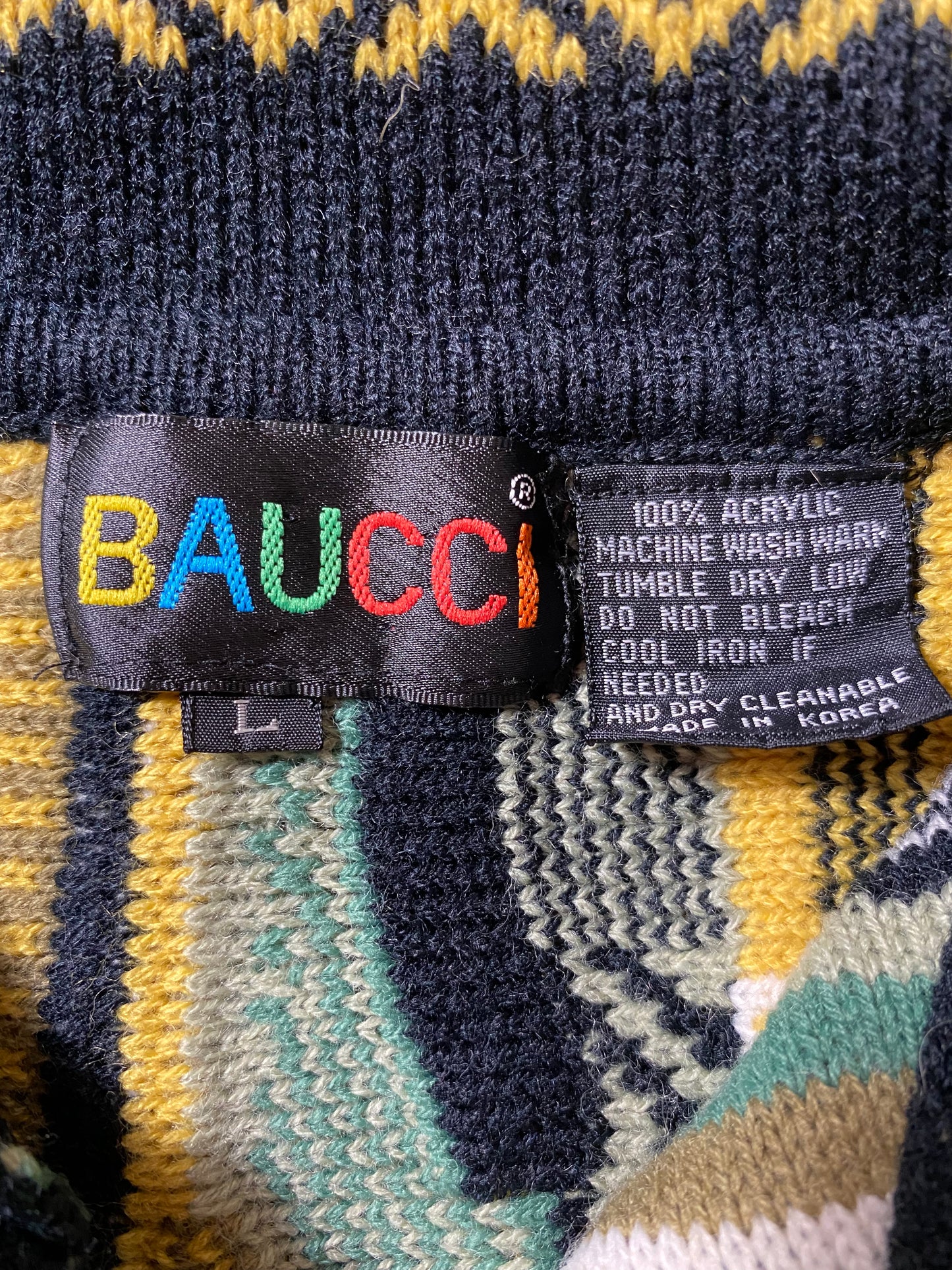 Vintage 3D COOGI- Style Size L Knit Sweater / K1520