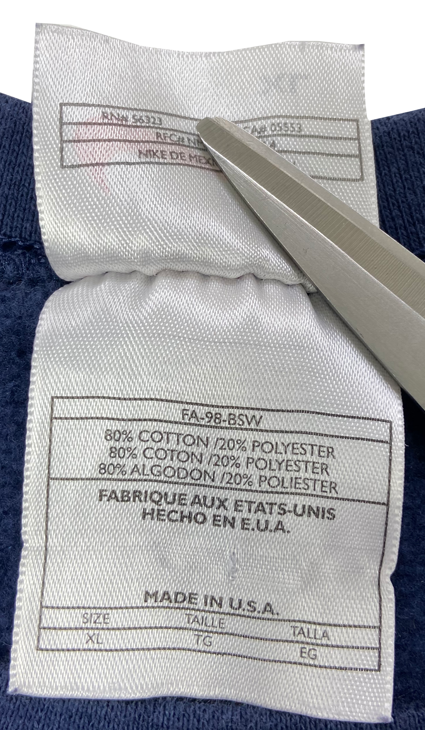 90's Nike Center Logo Made in USA Vintage Sweat-Shirt / 3200