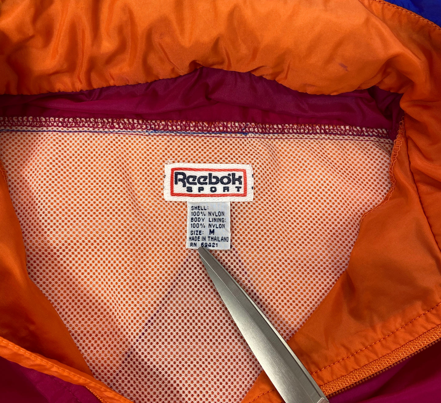 90's Reebok Vintage Nylon Half-Zip Jacket / 3222