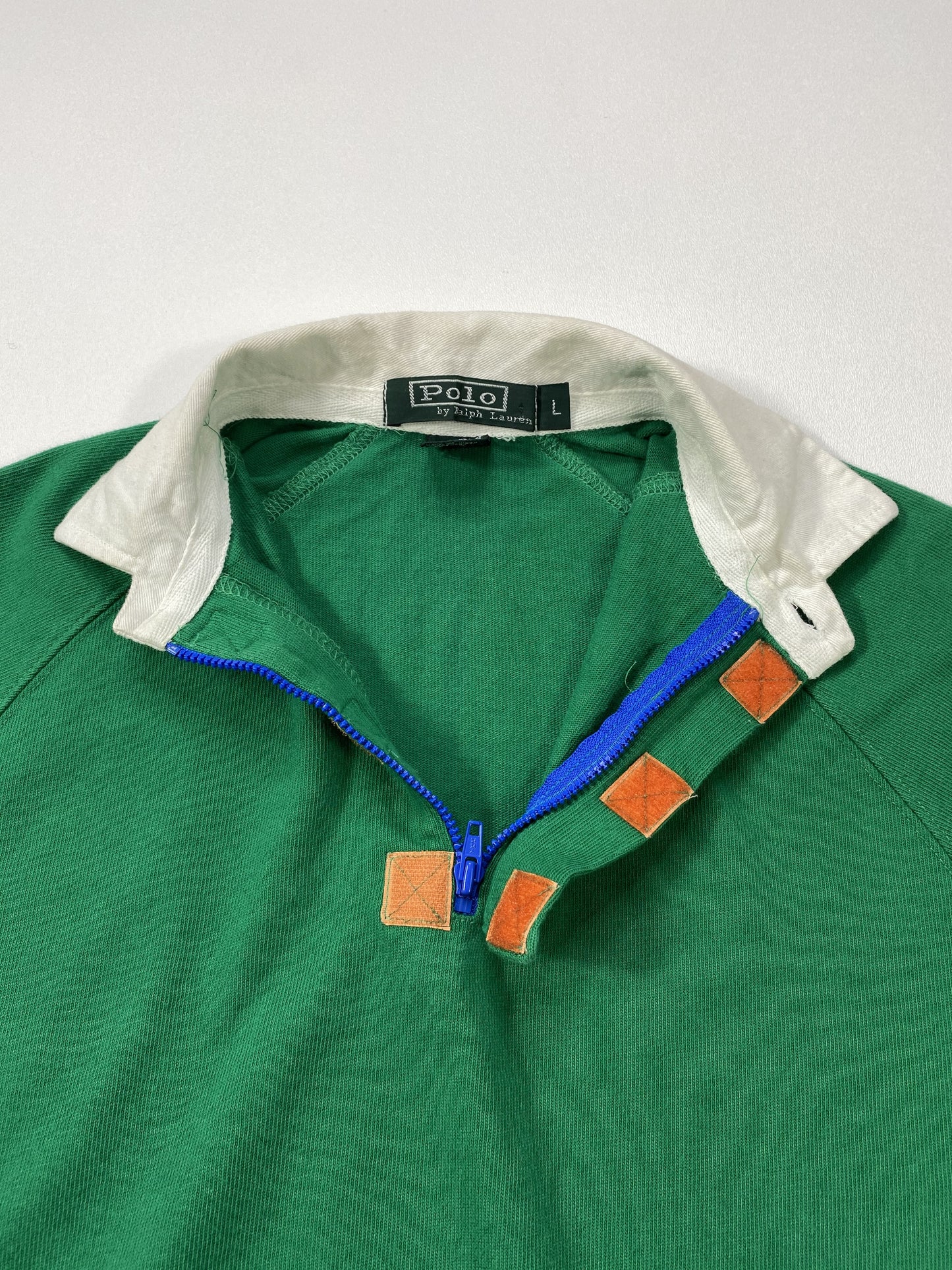 1993 POLO RALPH LAUREN Size Kids L Vintage Rugby-shirt / k5567