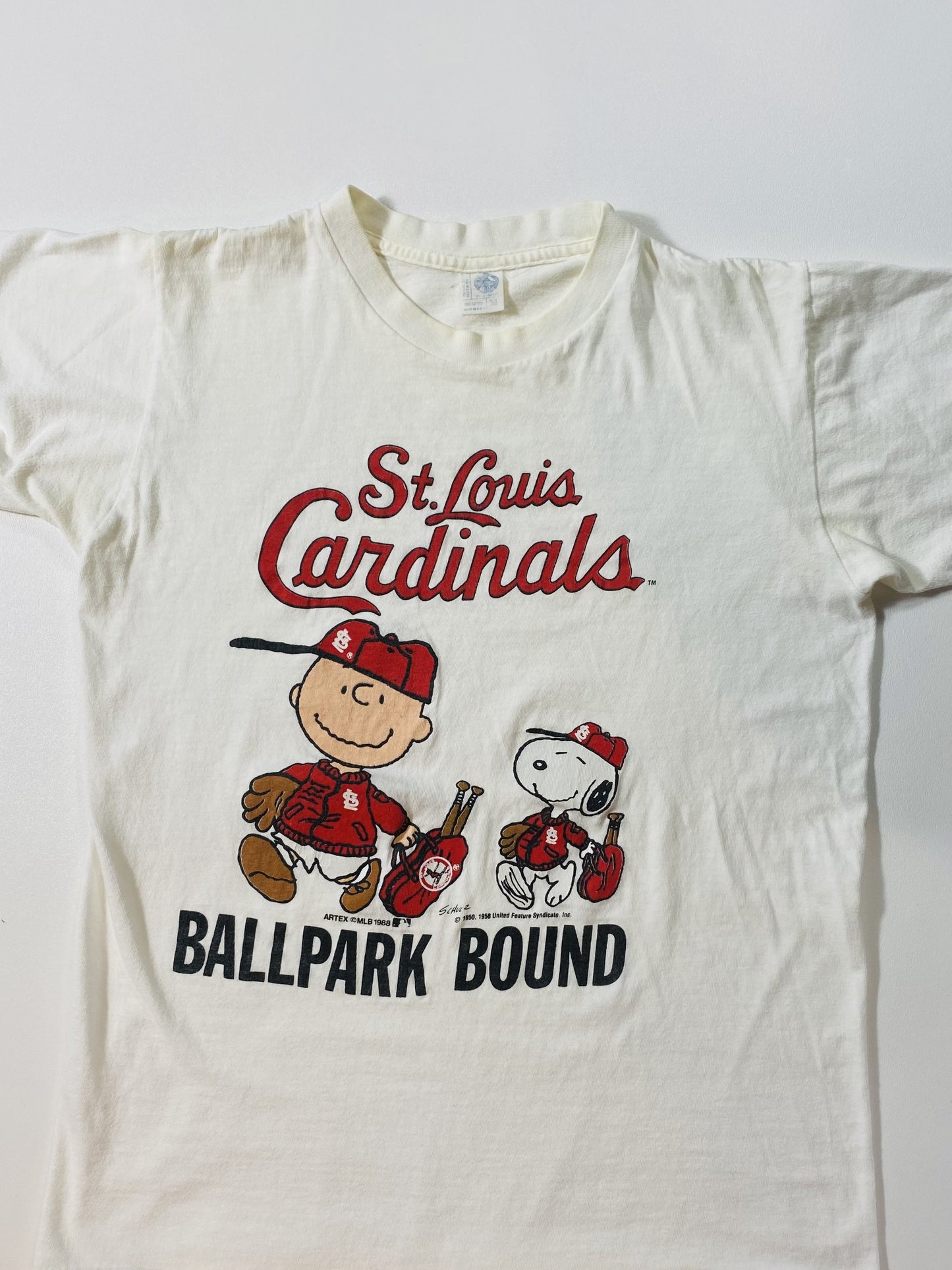 1988' SNOOPY Made in USA Size M Vintage T-Shirt / K5786