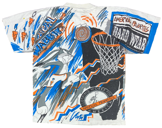 1993 Bugs Bunny Looney Tunes All Over Print Vintage T-Shirt / 3289