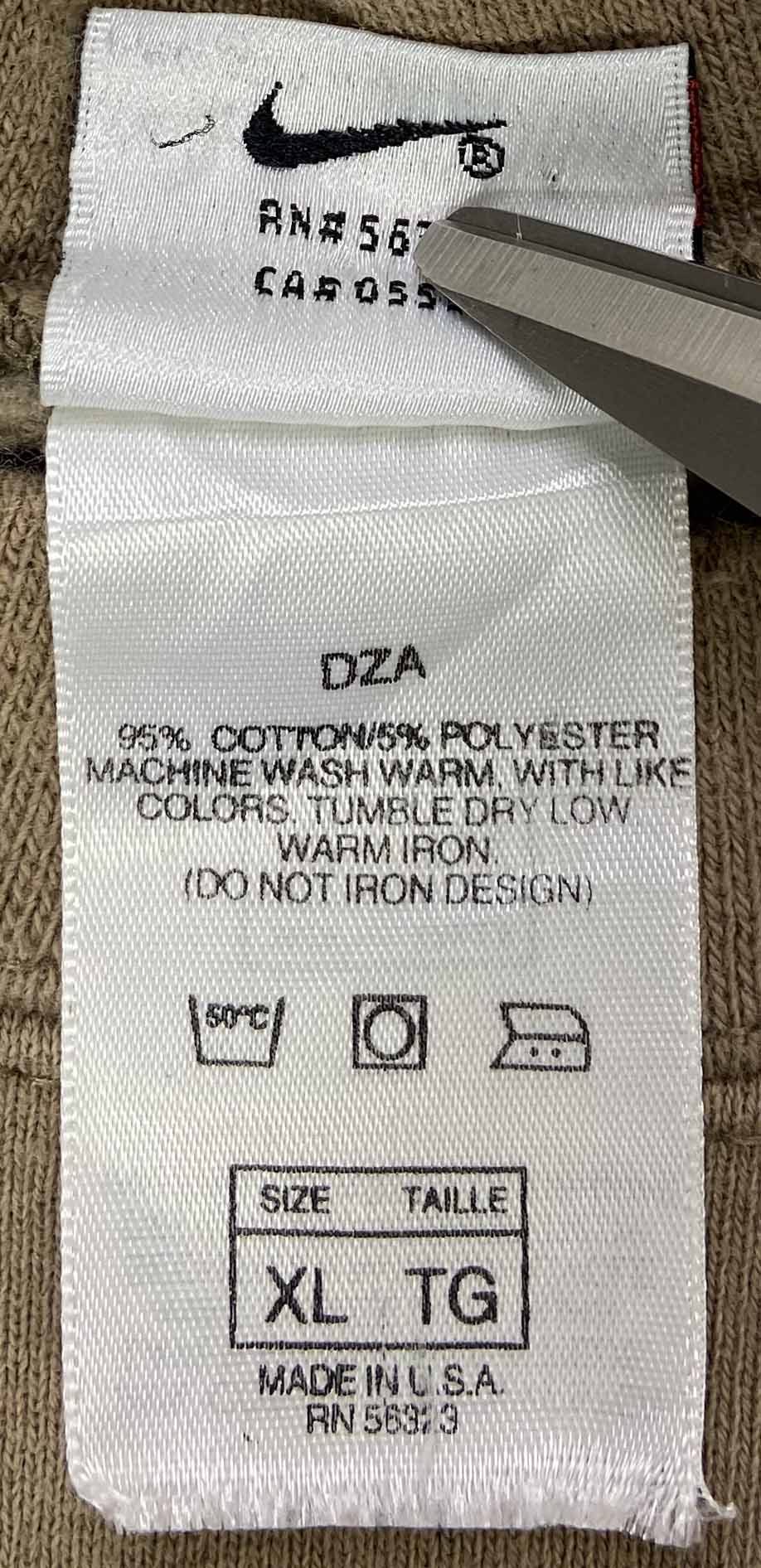 90's Nike Center Big Swoosh Made in USA Vintage Sweat-Shirt / 3294