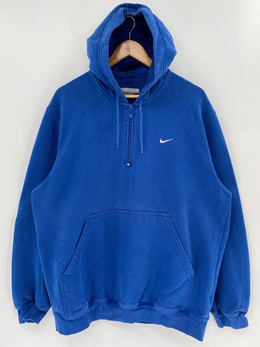 00’ NIKE MINI SWOOSH Size L Vintage Half Zip Sweat-shirt / A1326