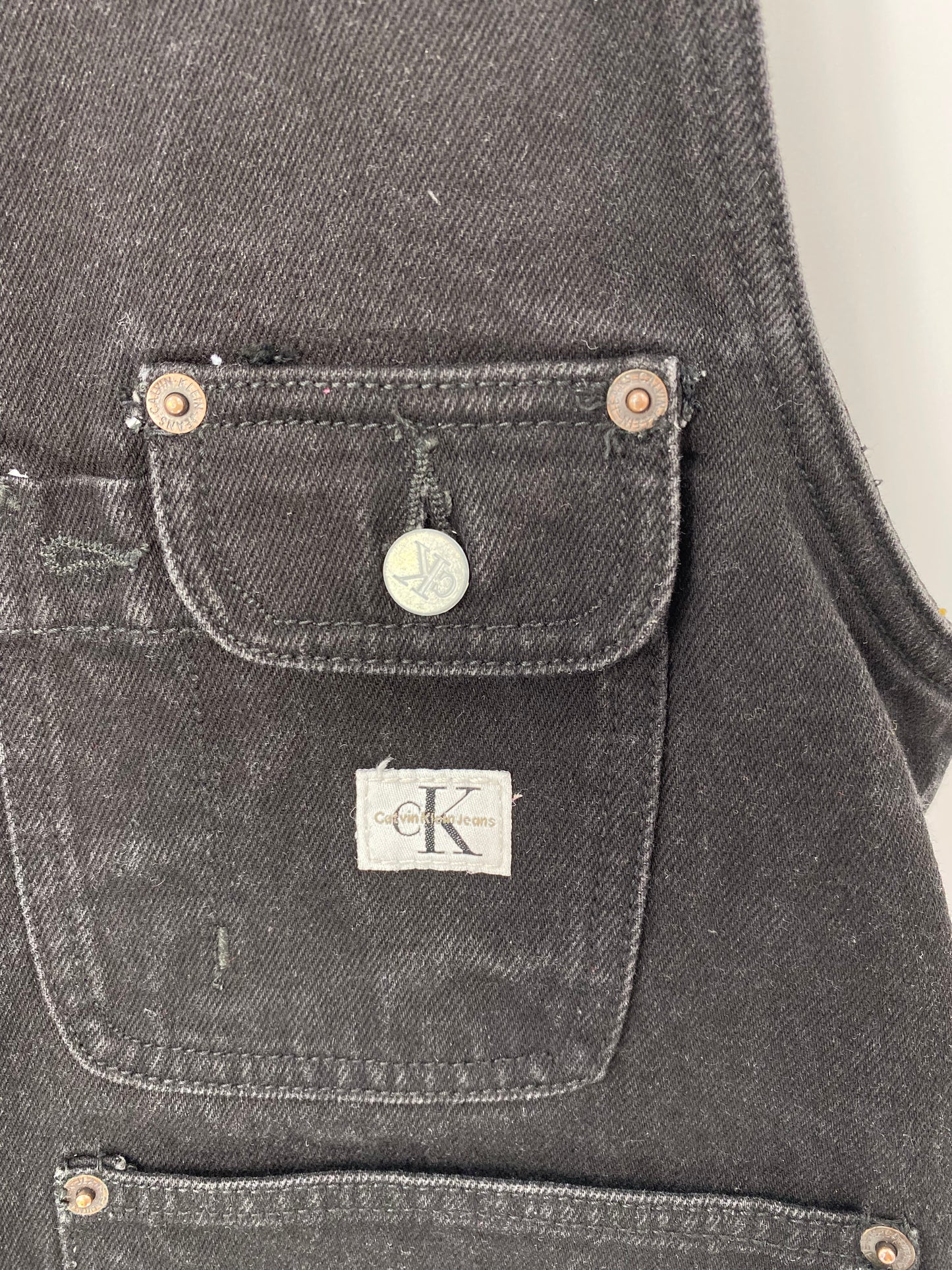 90’s CALVIN KLEIN JEANS Size XL Vintage Denim Vest / 9735